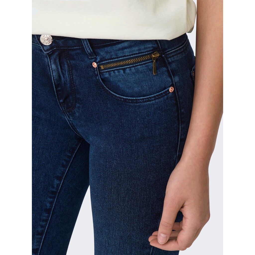 ONLY Skinny-fit-Jeans »ONLROYAL REG DOUB ZIP SKINNY DNM EXT«