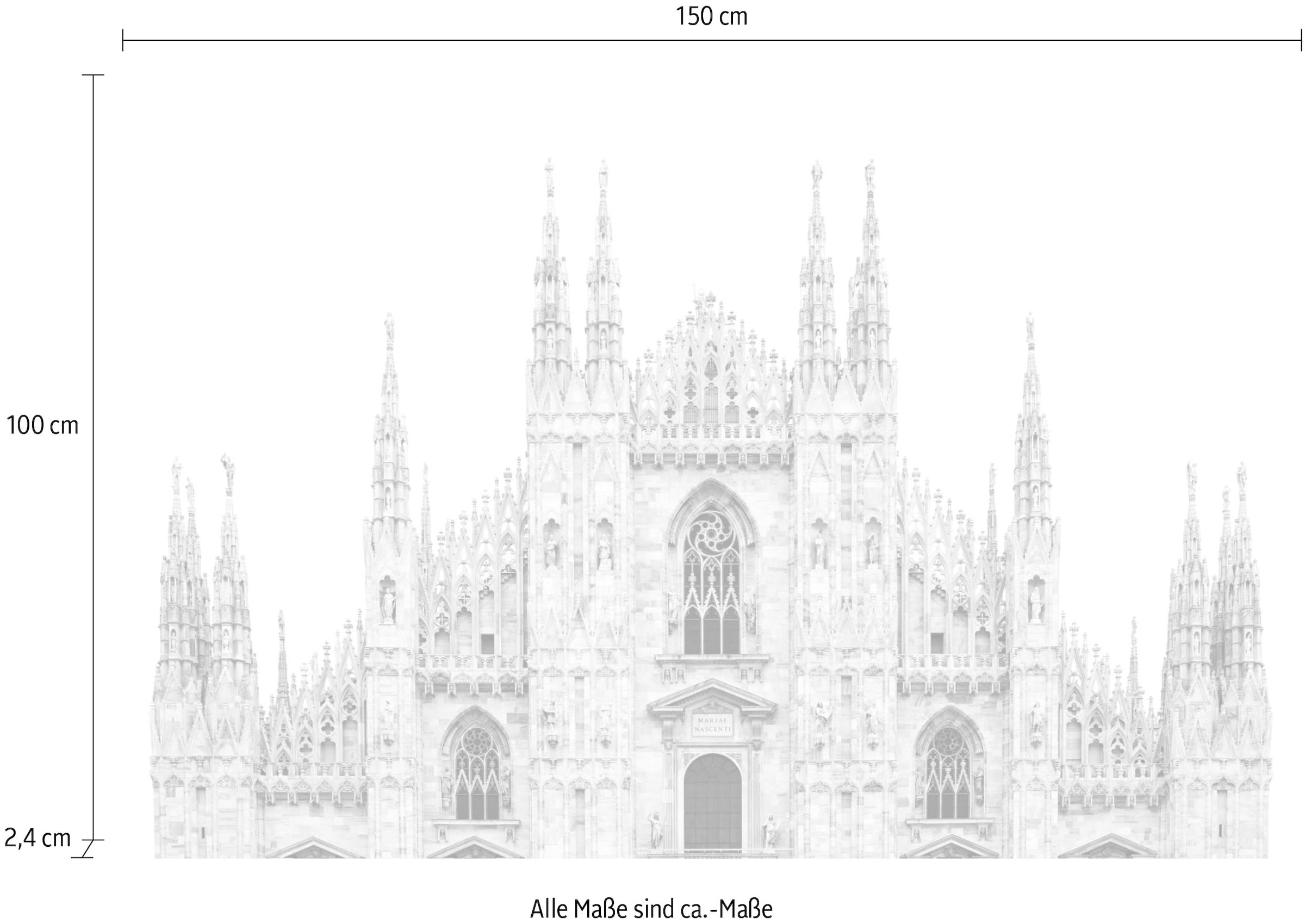queence Acrylglasbild »Kathedrale«, Elemente der Architektur-Gebäude-Religion-Kirche, Fine Art-Print in Galeriequalität