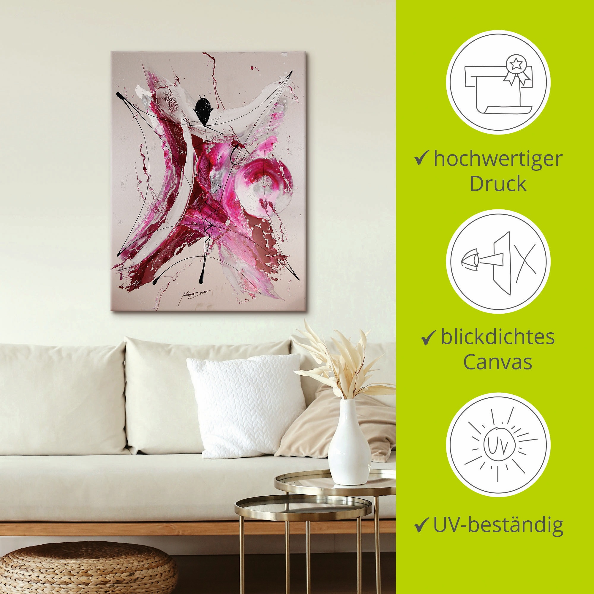 Artland Wandbild »Mephisto I«, Gegenstandslos, (1 St.), als Leinwandbild, Poster in verschied. Größen