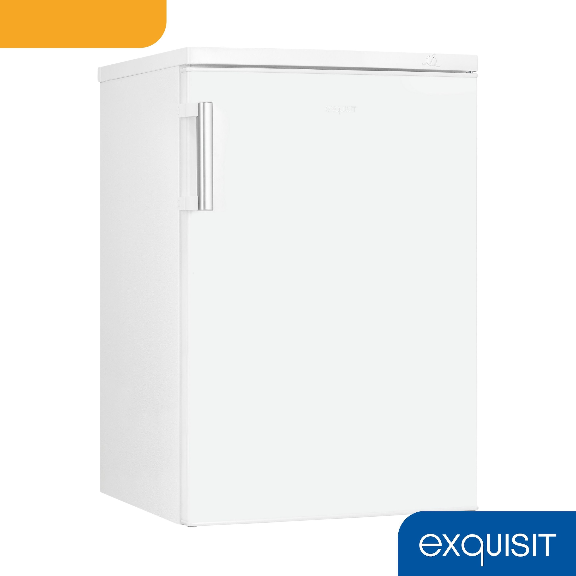 exquisit Gefrierschrank »GS81-H-010C weiss« 84,5 cm hoch 56 cm breit Türgriff für Komfort, flexible Gefrierschubladen für mehr Ordnung