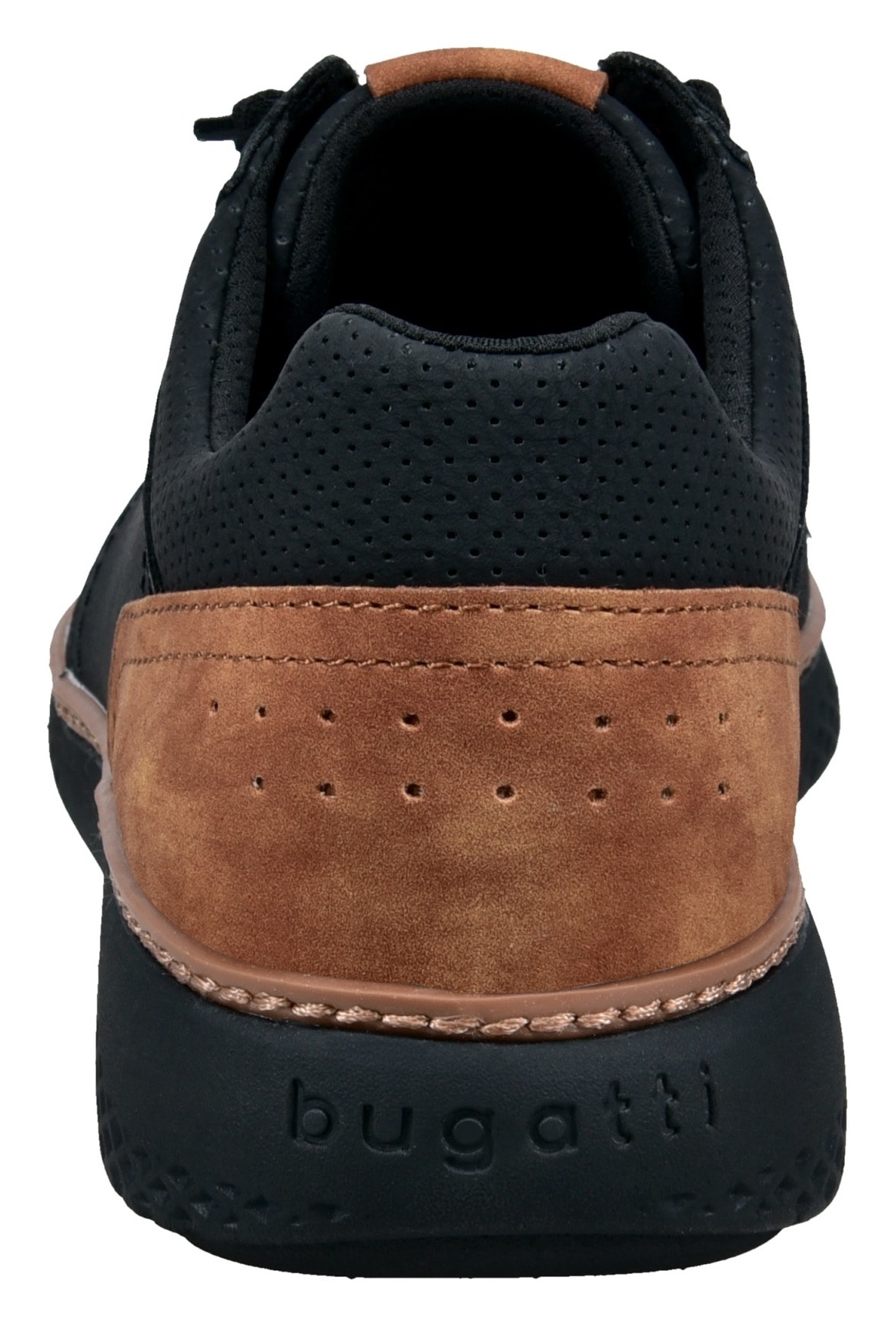 bugatti Slip-On Sneaker  Halbschuh, Freizeitsneaker mit Perforation, elastische Schnürsenkel
