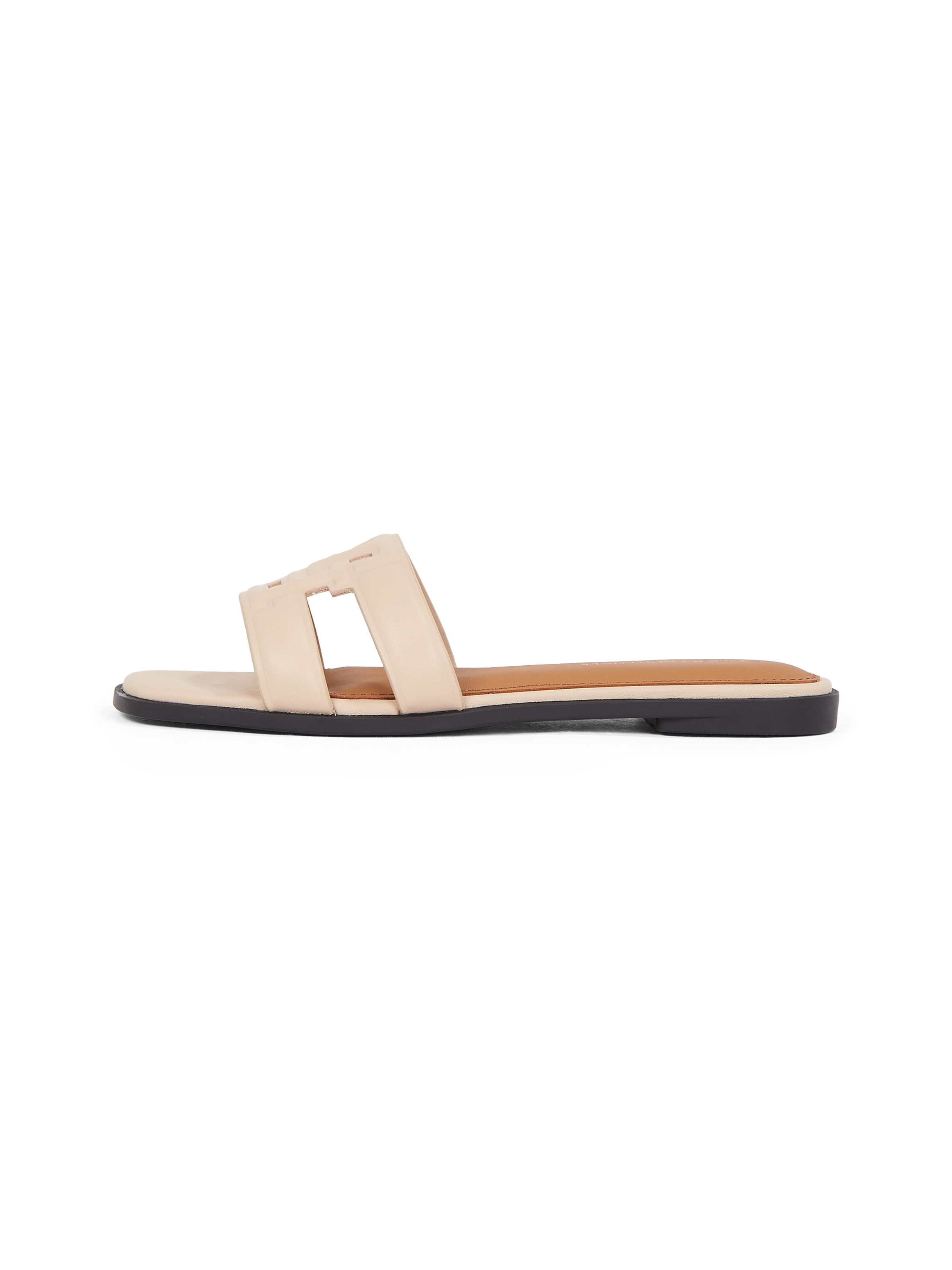 Tommy Hilfiger Pantolette »TH LOGO STRAP MULE«, Bequemschuh, Sommerschuh, Flats mit TH-Logo