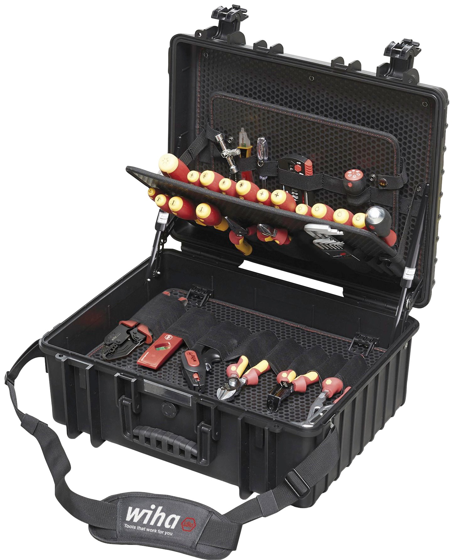 Wiha Werkzeugset »Elektriker Competence XL (40523)«, 83-tlg. gemischt, inkl. Koffer