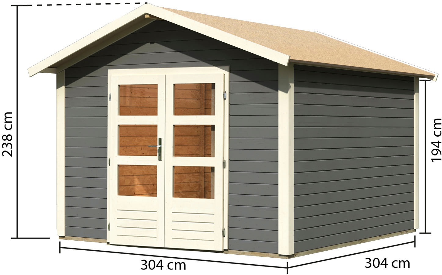 Karibu Gartenhaus »Talkau 8«