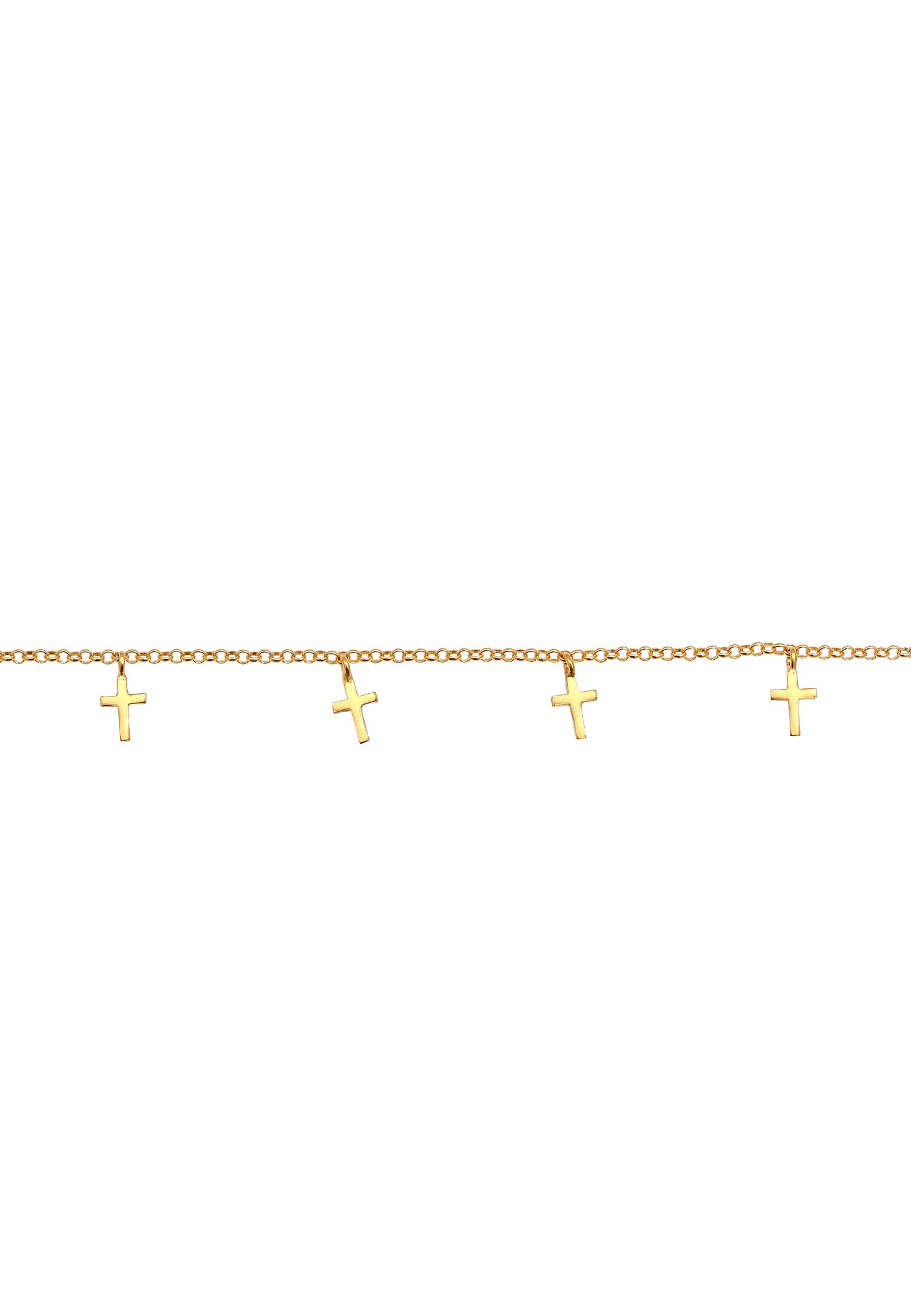 Elli Choker »Halskette Choker Kreuz Glaube Religion Talisman 925 Silber«