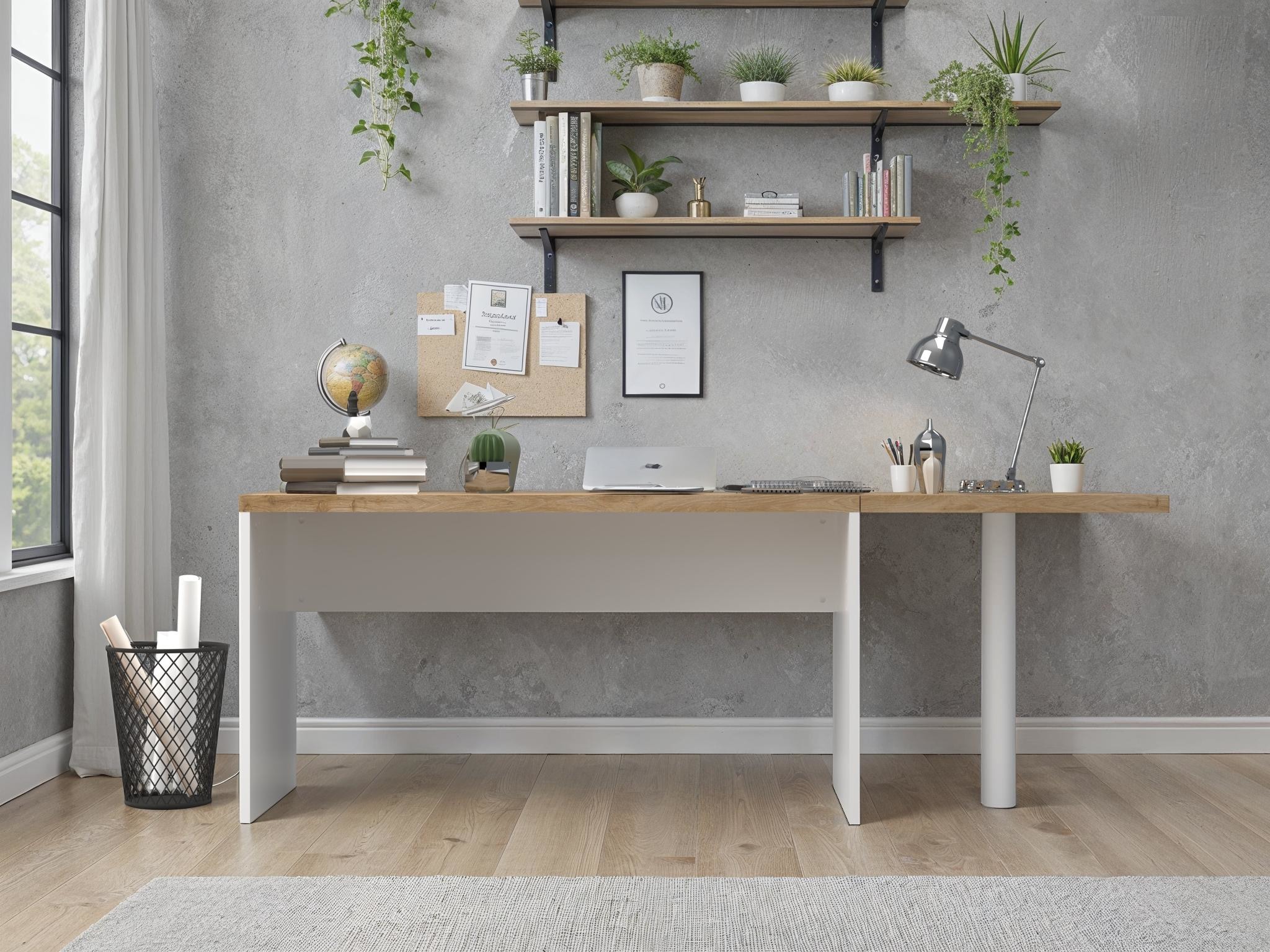 INOSIGN Tischelement »Easy, 68 x 68 cm, Verbindungstisch, Anbautisch, Eckverbindung« mit Stützfuß, Ecke abgerundet-Viertelkreis, Tischplatte 38 mm stark