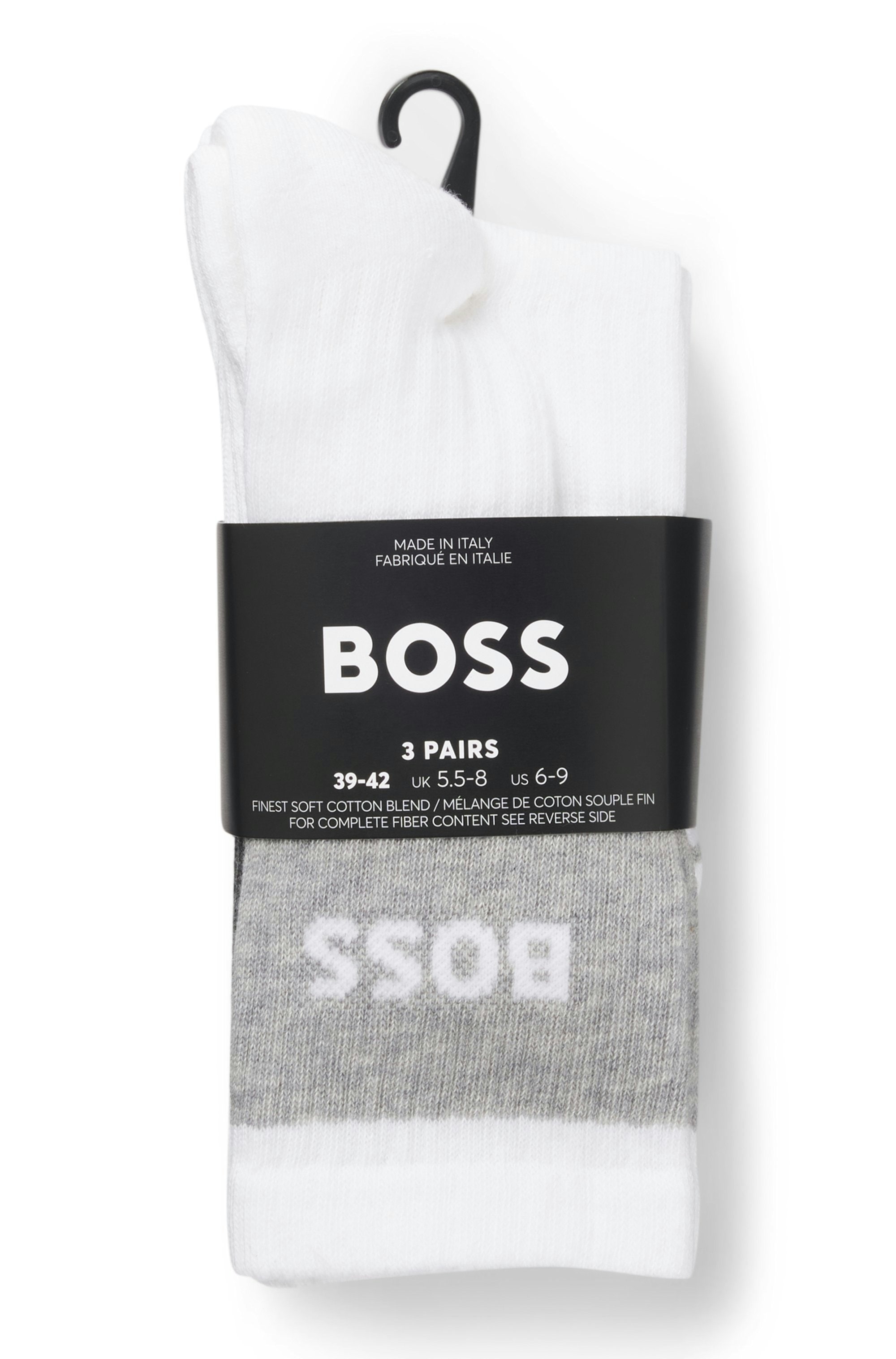 BOSS Kurzsocken »3P QS Rib Melange CC« Packung, 3 Paar tlg.