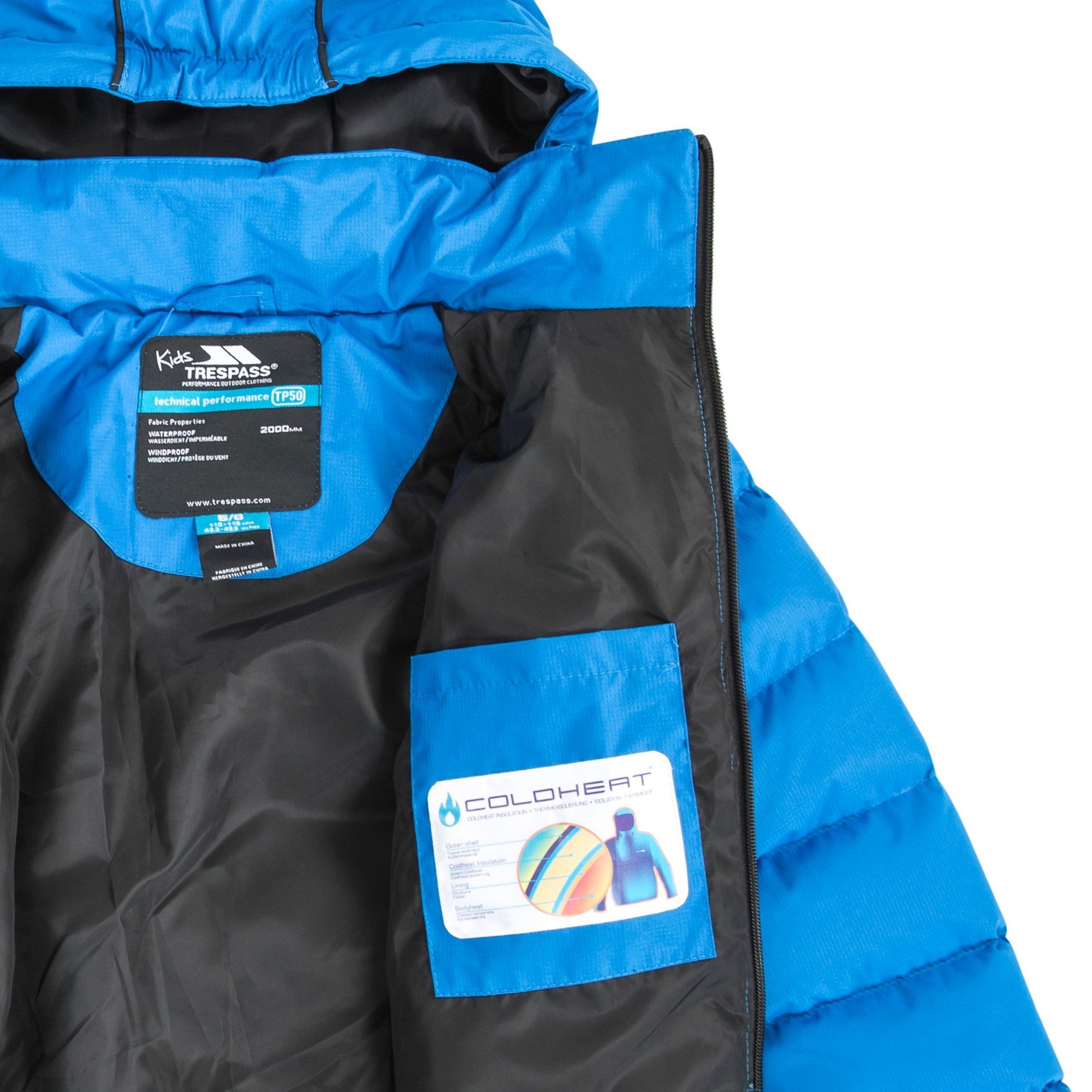 Trespass Steppjacke »Junge Tuff mit Kapuze«