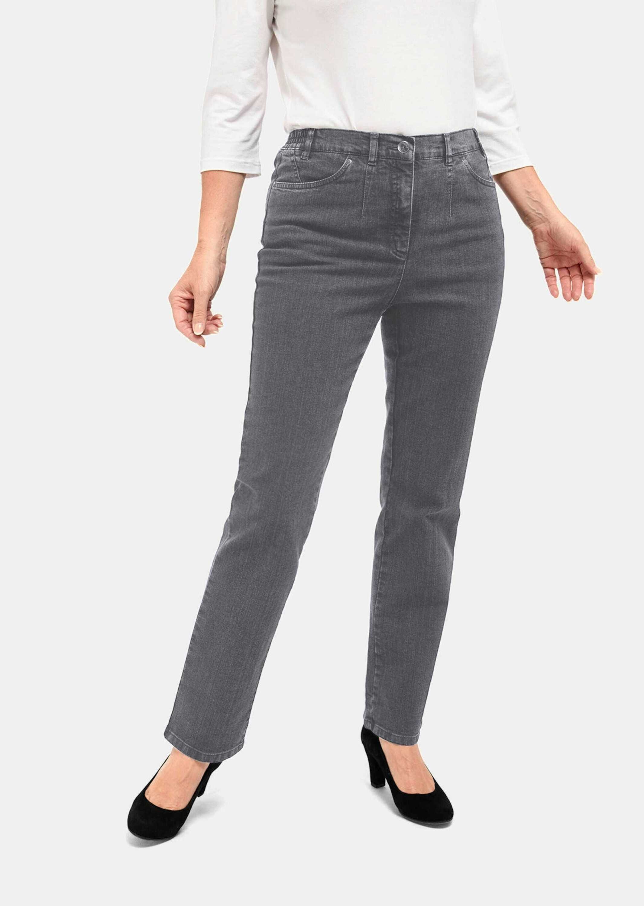 GOLDNER Regular-fit-Jeans »Kurzgröße Schlichte Jeanshose ANNA«