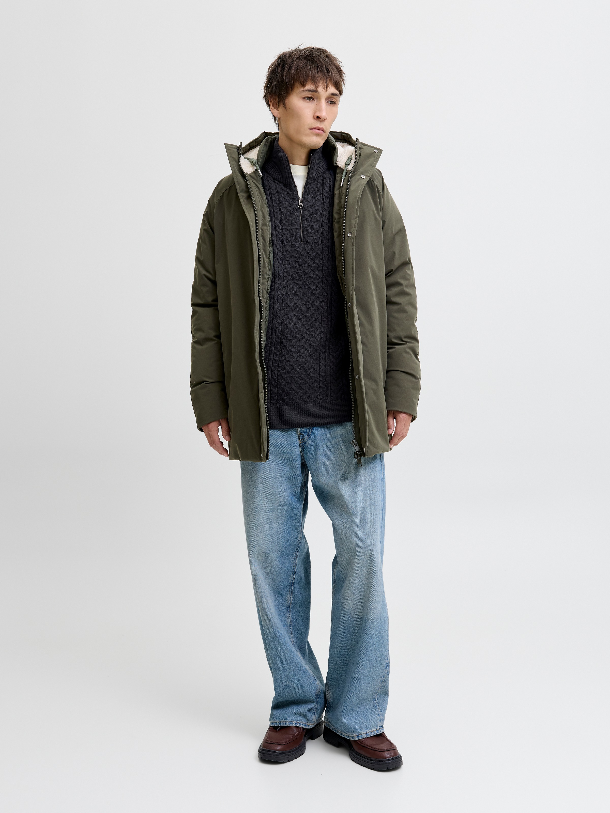 Jack & Jones Troyer »JPRBLUSEAN KNIT CABLE HALF ZIP SN«