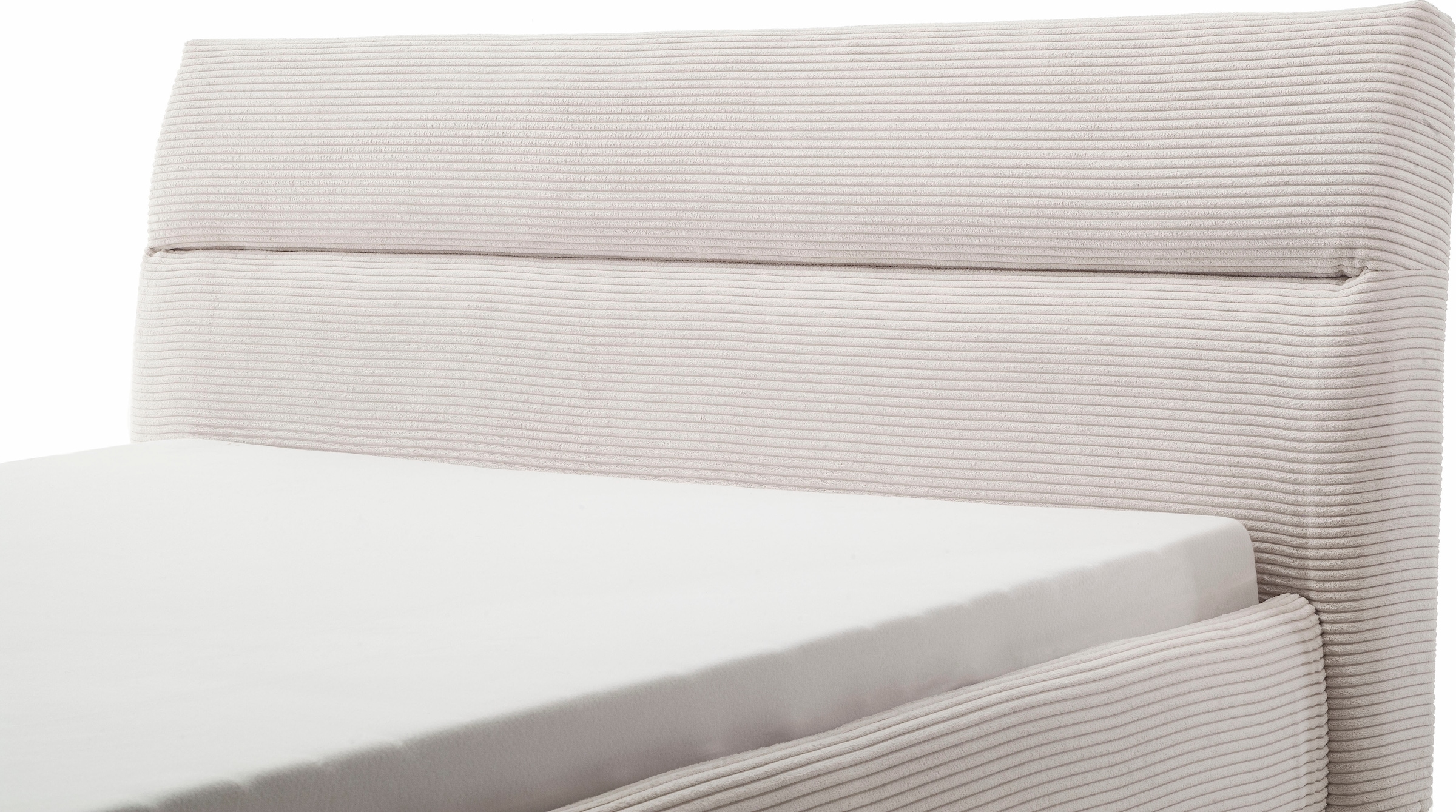 Home affaire Polsterbett »Elvo, weichgepolstertes Kopfteil, wahweise Überlänge, 140-200 cm breit« inkl. 7-fache Einlegetiefenverstellung & saugroboterfreundliche Höhe