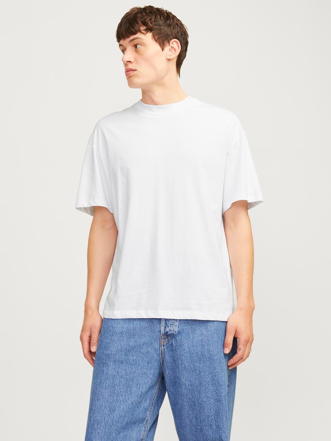 Jack & Jones Rundhalsshirt »JJEBRADLEY TEE SS O-NECK 2PK MP NOOS«, (2 tlg.)