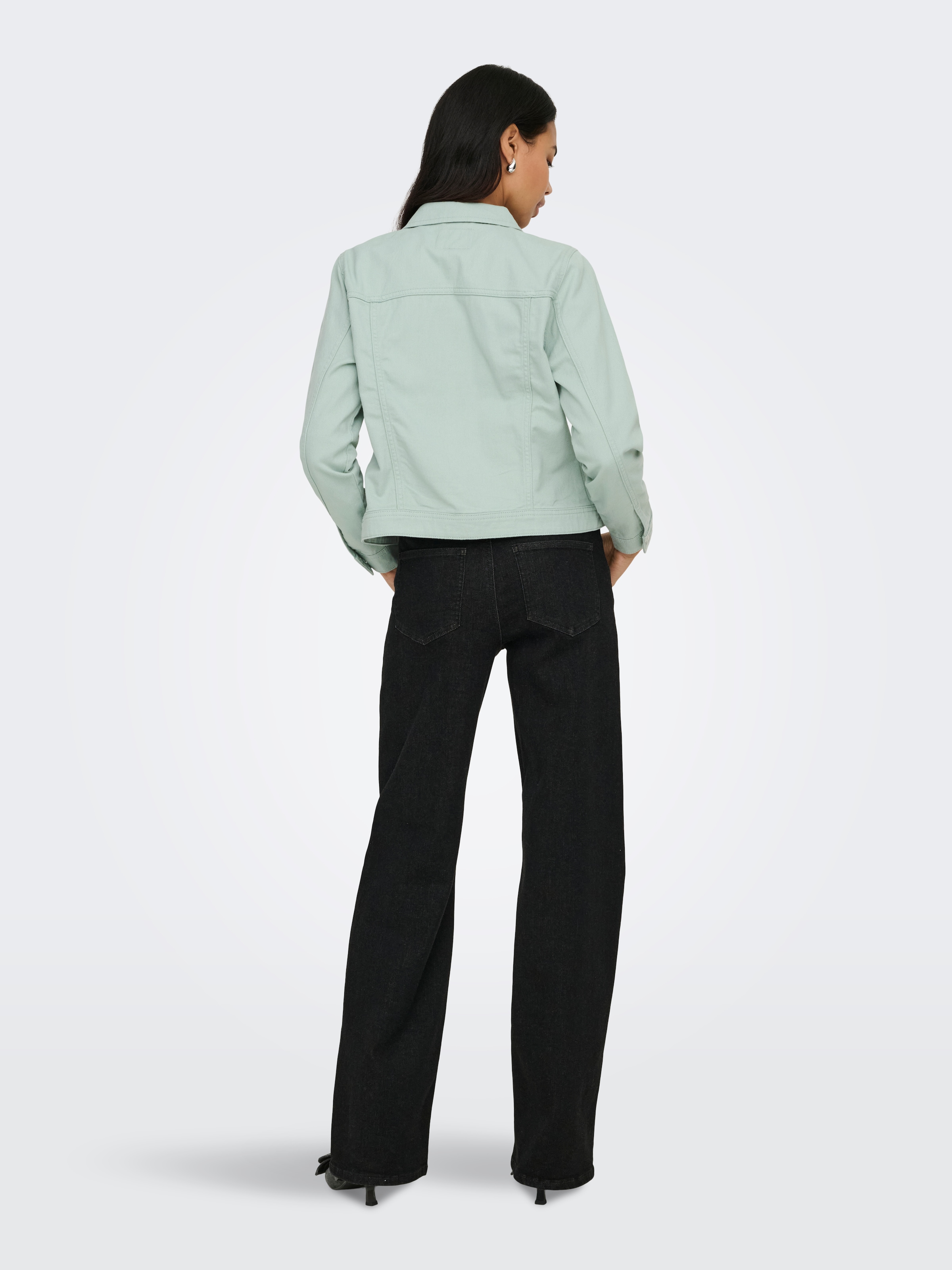 ONLY Jeansjacke »ONLTIA L/S COLORED JACKET PNT RP« mit durchgehender Knopfleiste