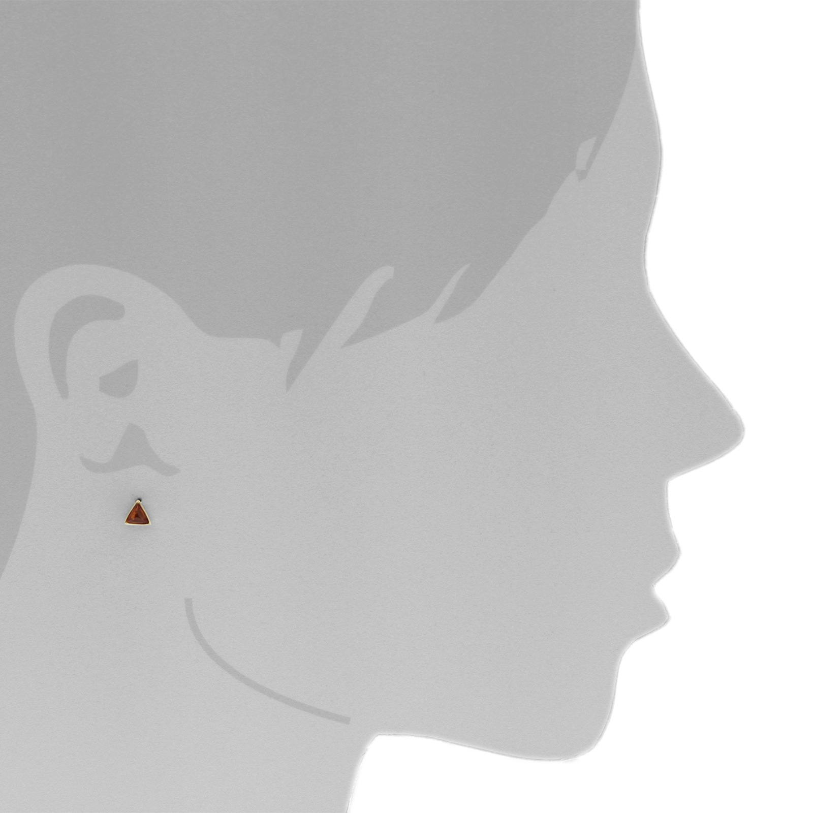 OSTSEE-SCHMUCK Paar Ohrstecker »- Classic 5x5x5 mm - Gold 585/000 - Bernstein«