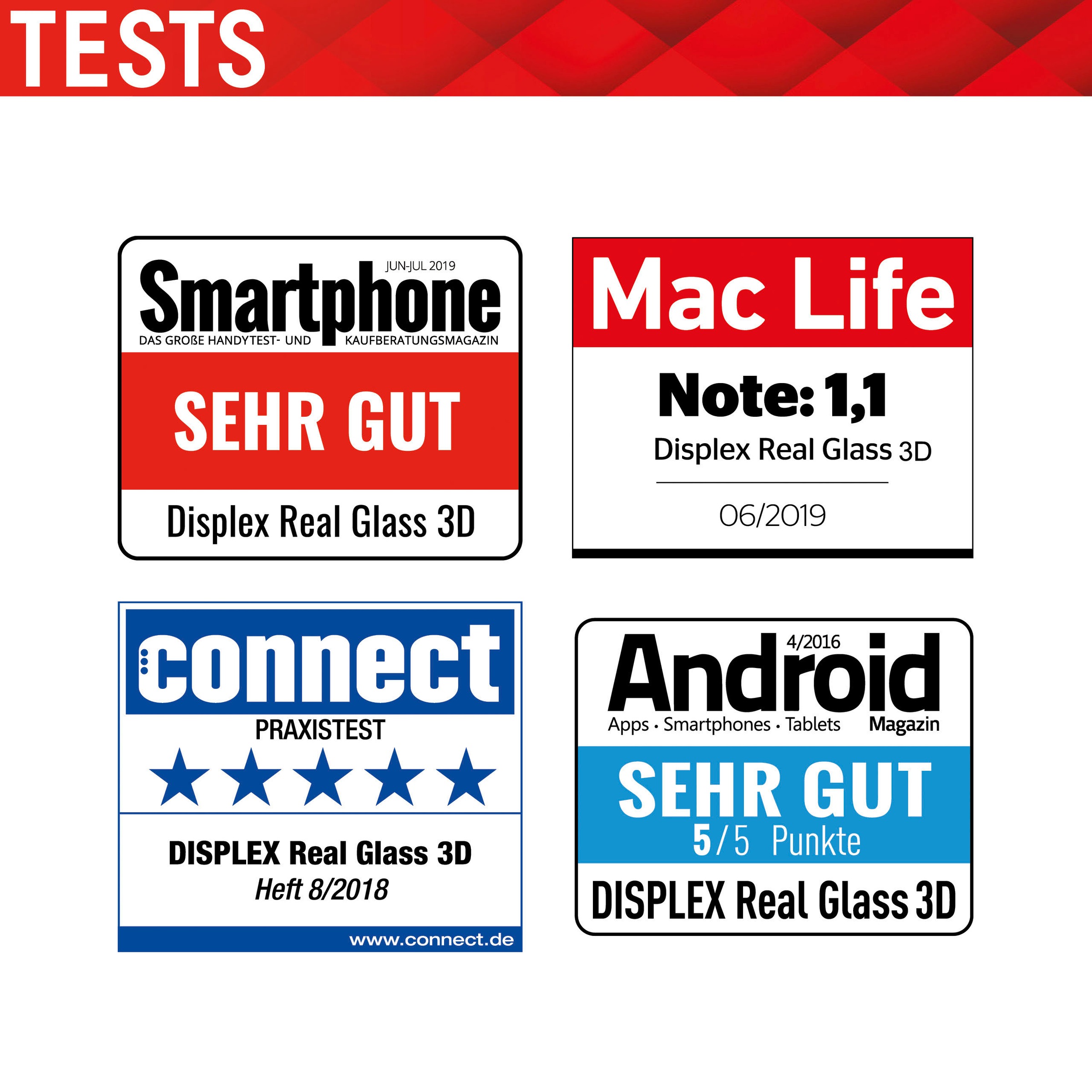 Displex Displayschutzfolie »DISPLEX Full Cover Panzerglas (10H) für Apple iPhone 13 mini«