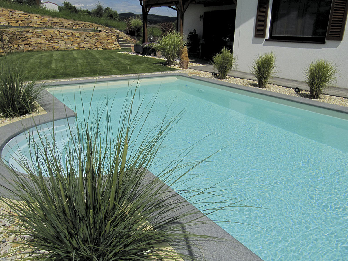 Kwad Schwimmbecken »STYROPOR STEIN POOL ALL INCLUSIVE in weiß, Größe Ø/B/H/L: Breite 300 cm x Höhe 150 cm x Länge 600 cm