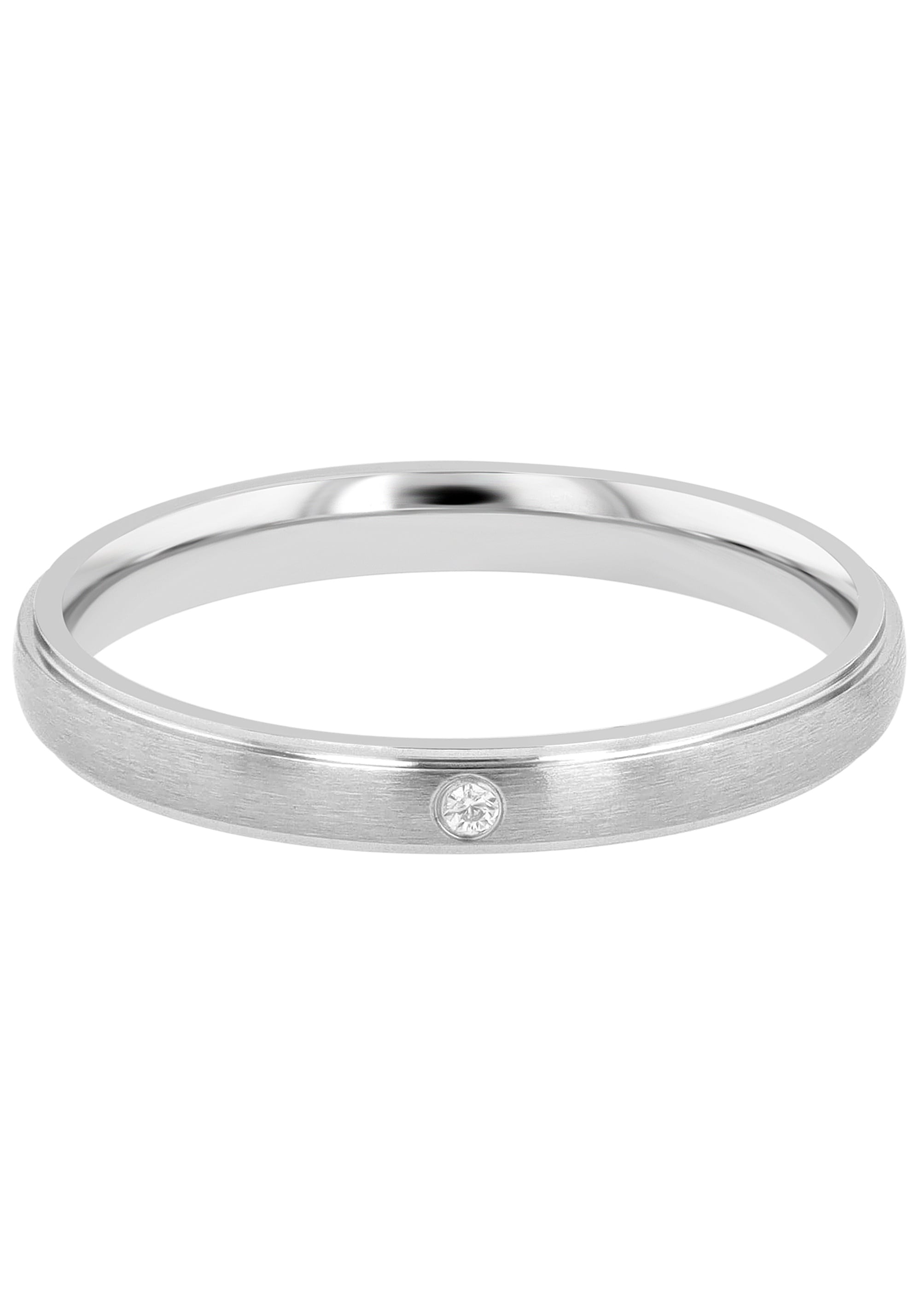 AKZENT Partnerring »Elegant Simplicity, silberfarbig, langlebig«