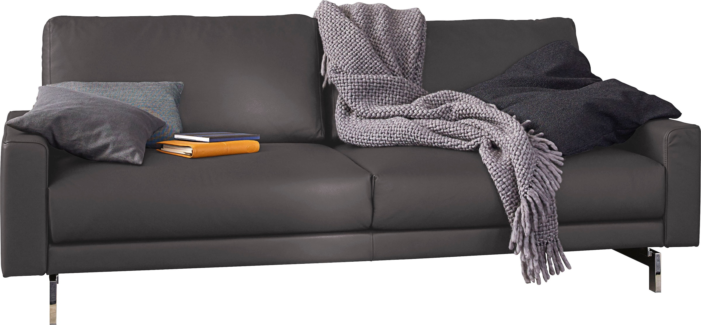 hülsta sofa 2,5-Sitzer 184 kaufen Breite »hs.450«, cm Fuß niedrig, chromfarben online Armlehne glänzend