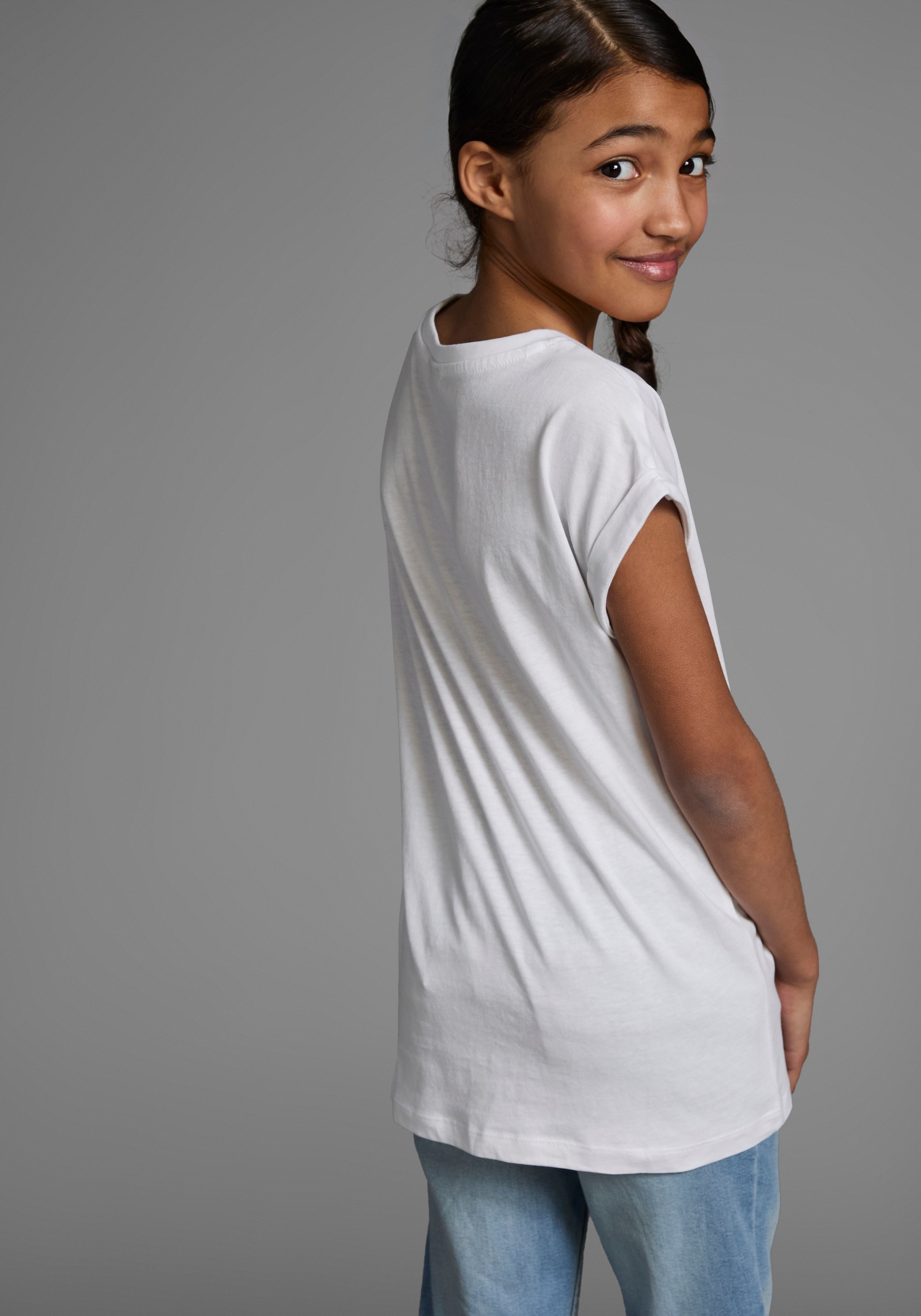 KIDSWORLD T-Shirt »Bevor Du fragst:  NEIN!«, Kurzarm, mit Print, Rundhalsausschnitt