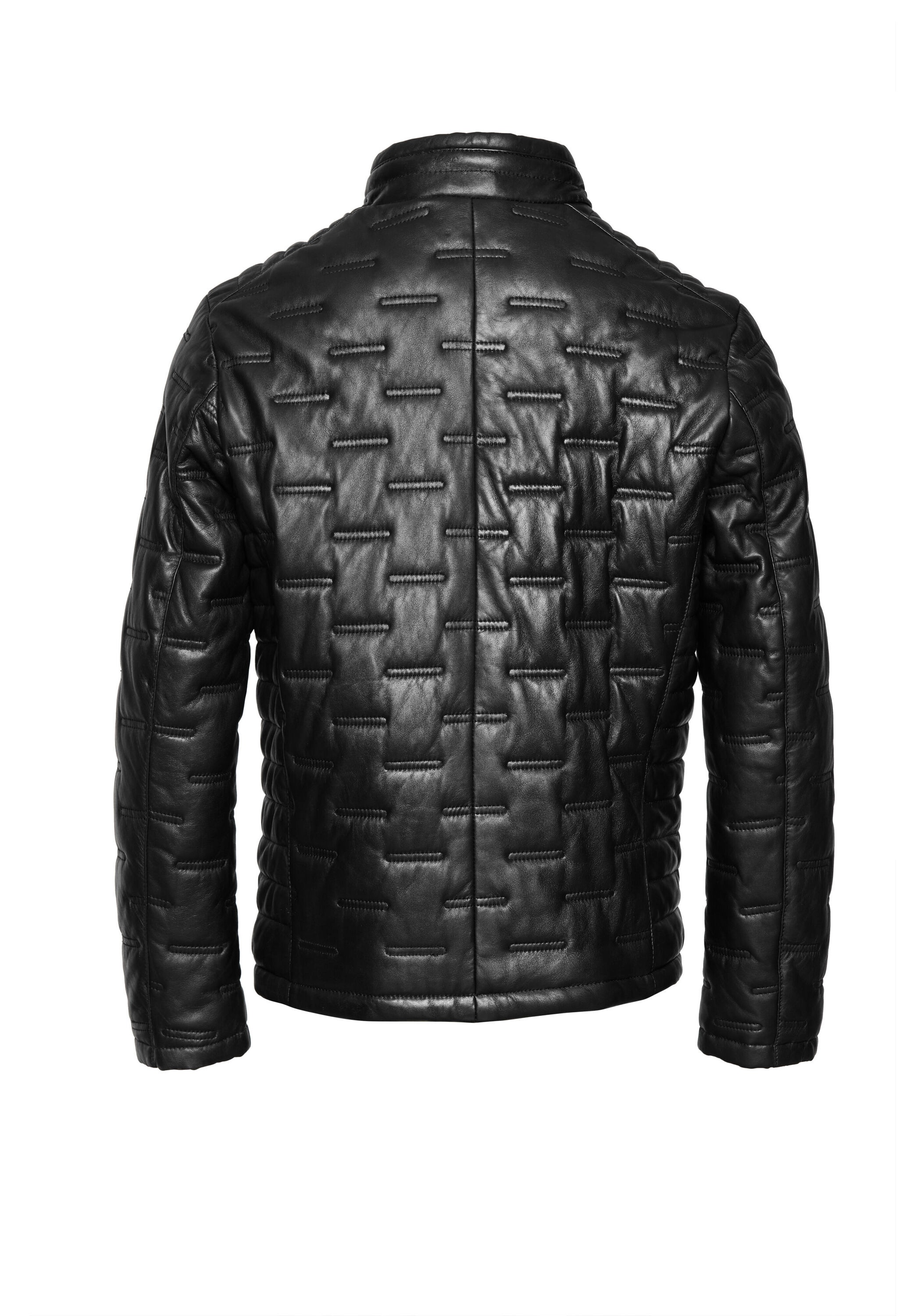 bugatti Lederjacke »BUSANDRO« ohne Kapuze mit Stehkragen