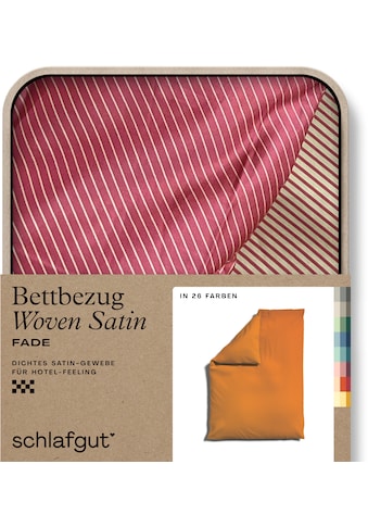 Bettbezug »Woven Satin Fade mit feinen Streifen«, (1 St.)