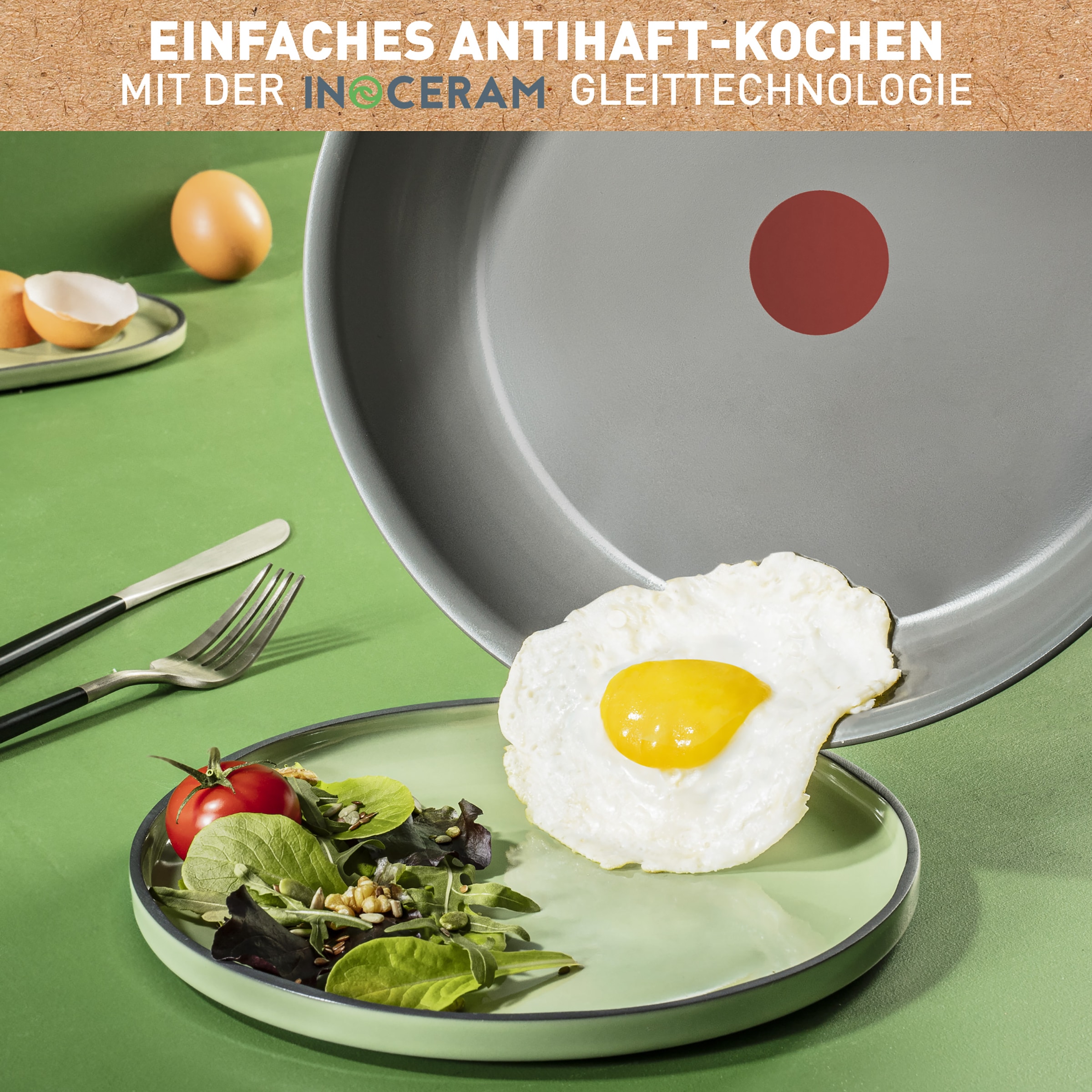Tefal Pfannen-Set »Ingenio Renew« Aluminium Set, 11 Stk. tlg. abnehmbarer Griff, Antihaftversiegelung, Thermo-Signal, Induktion