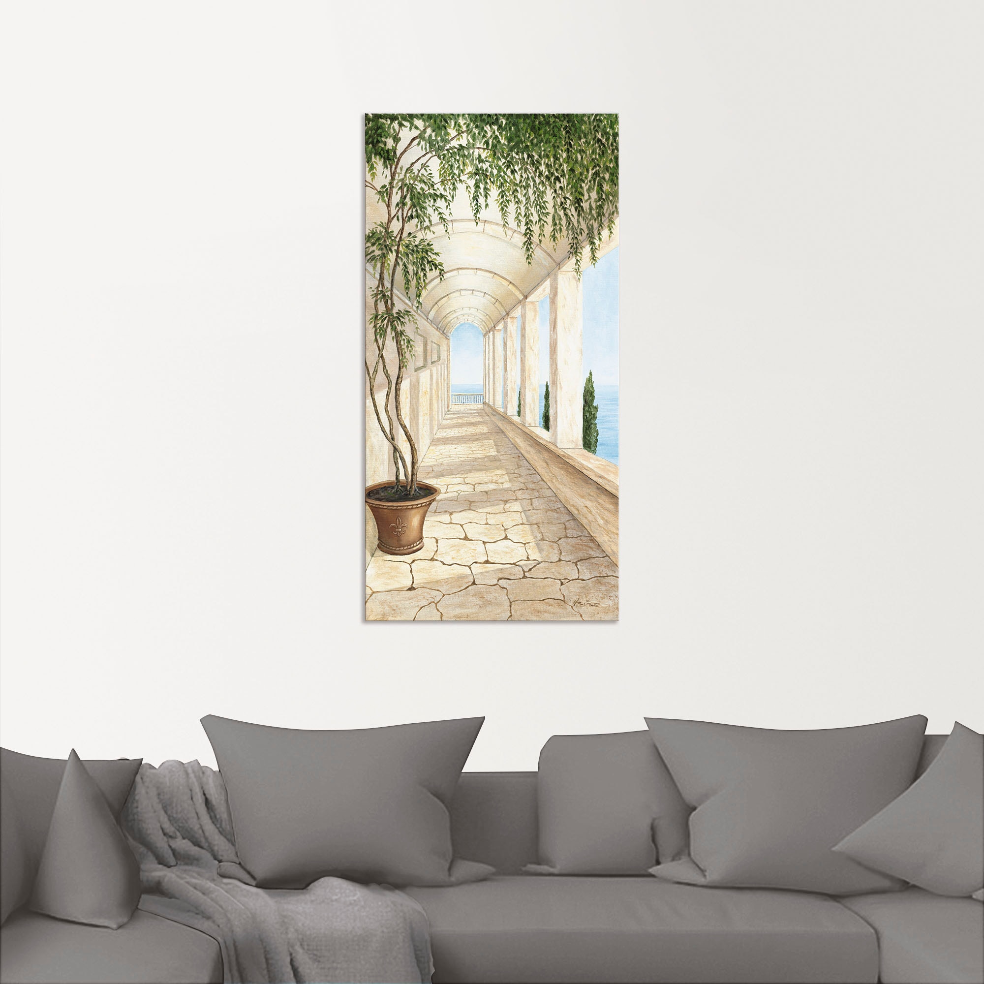 Poster »Capri«, bei Wandaufkleber als (1 oder Wandbild versch. Gebäude, OTTO Artland St.), in Alubild, online Leinwandbild, Größen