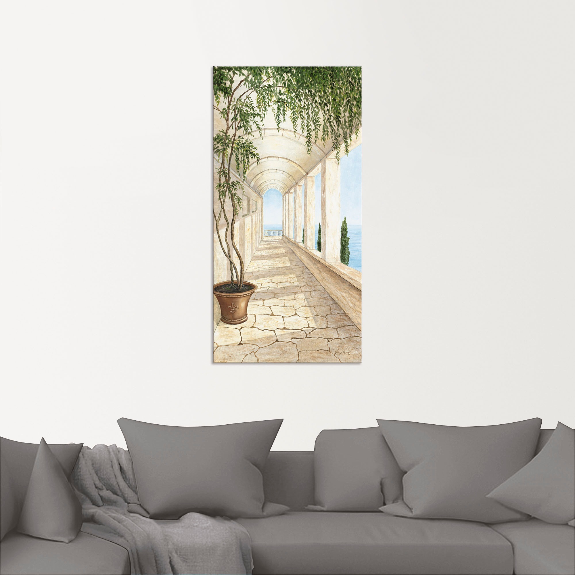 Artland Wandbild »Capri«, Gebäude, (1 St.), als Alubild, Outdoorbild, Leinwandbild, Poster, Wandaufkleber
