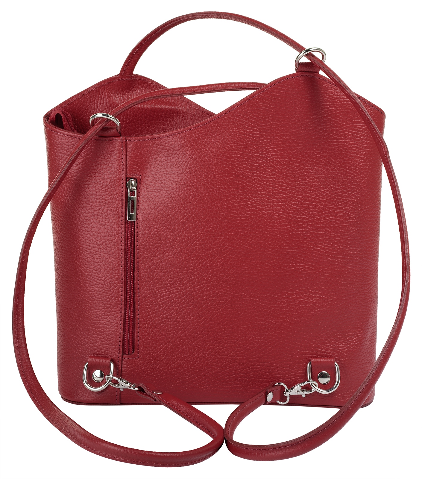 Cluty Cityrucksack echt Leder, Made in Italy