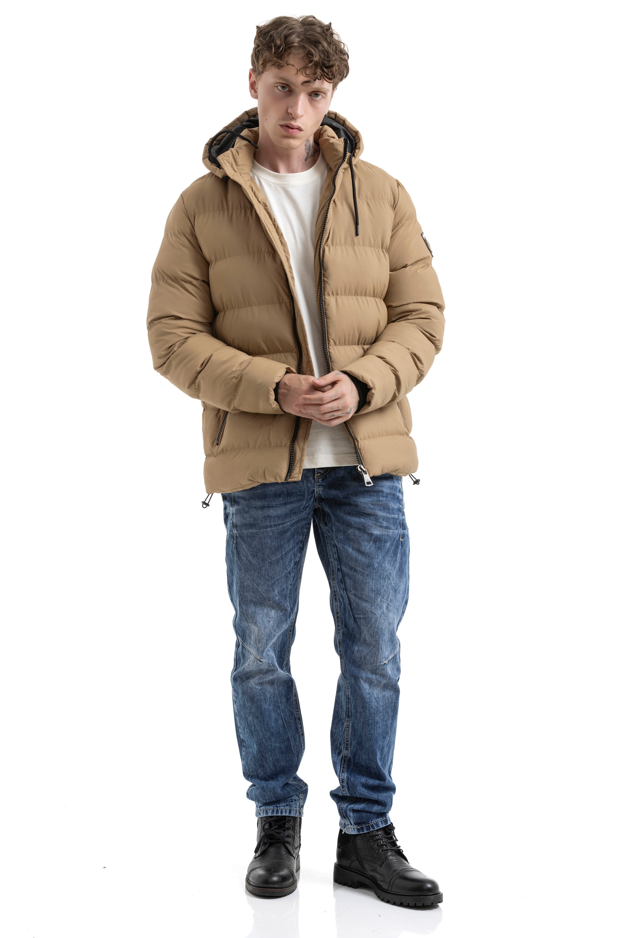 Cipo & Baxx Steppjacke mit Kapuze