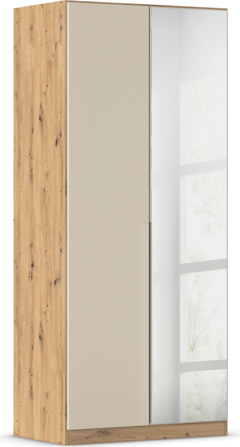 OTTO home Drehtürenschrank »Kleiderschrank Schrank Garderobe AGORDO mit Dekor- oder Hochglanzfront« in zwei Griff-Farben, Breiten 91-360 cm,  durchdachte Innenausstattung, in 7 Breiten und 2 Höhen MADE IN GERMANY