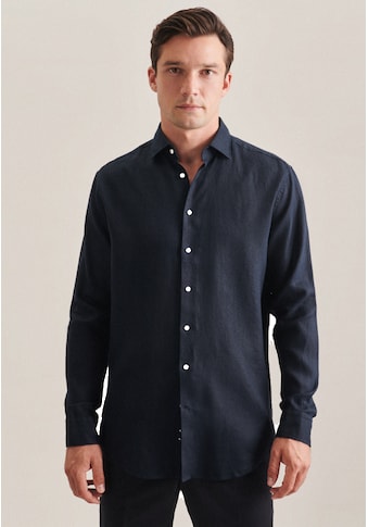 seidensticker Leinenhemd »Regular«, Regular fit Langarm Kentkragen Uni kaufen