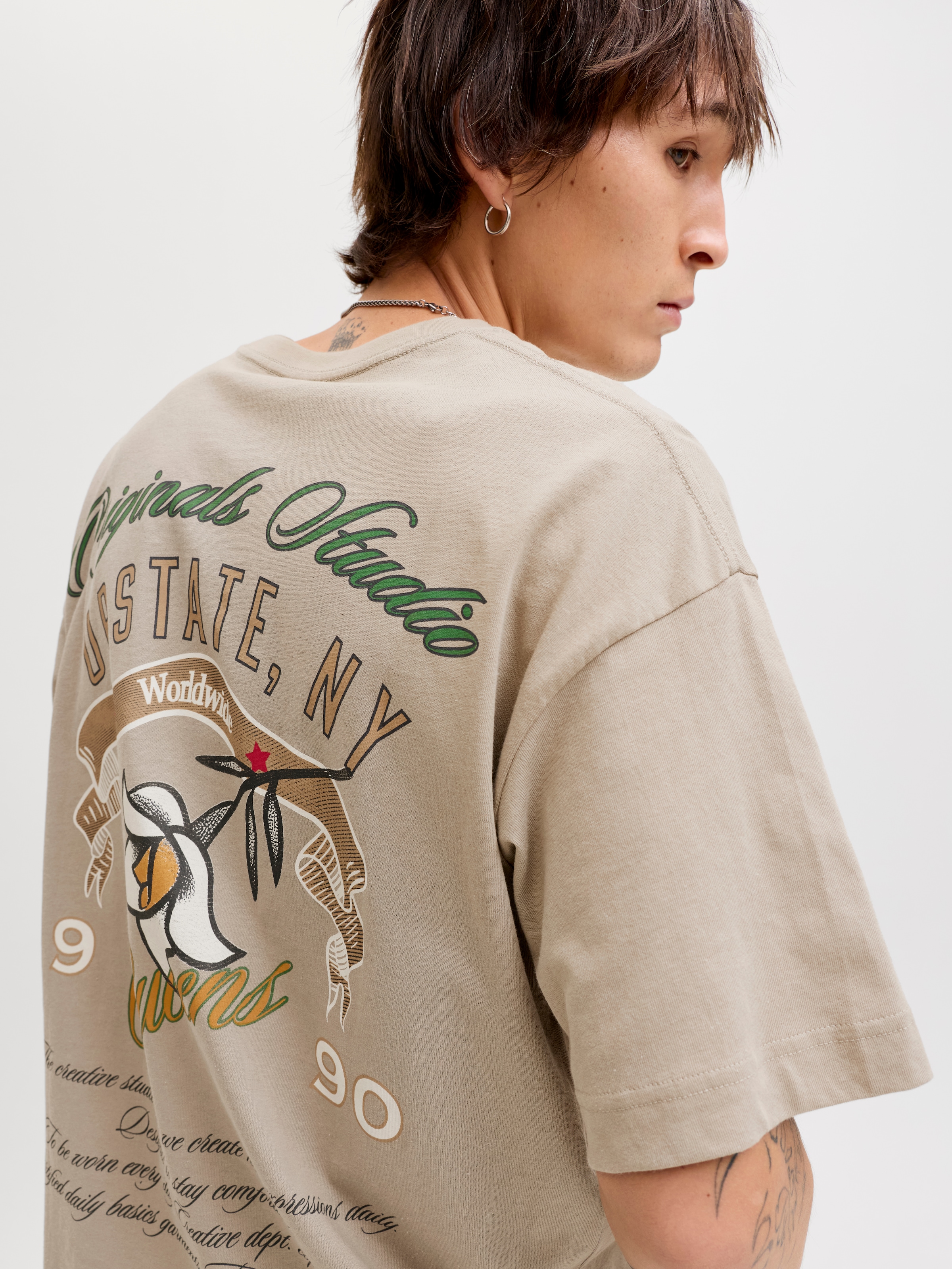 Jack & Jones T-Shirt »JORUPSTATE GRAPHIC BACK TEE SS CN«