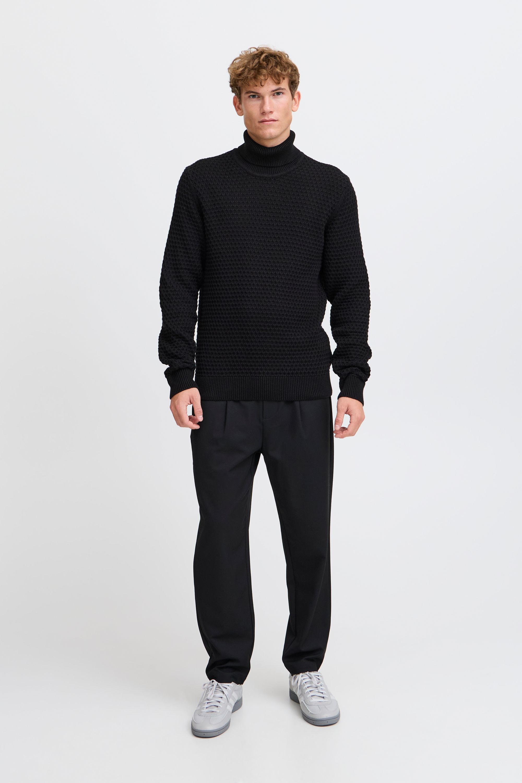 Casual Friday Strickfleece-Pullover »Strickpullover CFKARL structured roll neck knit«