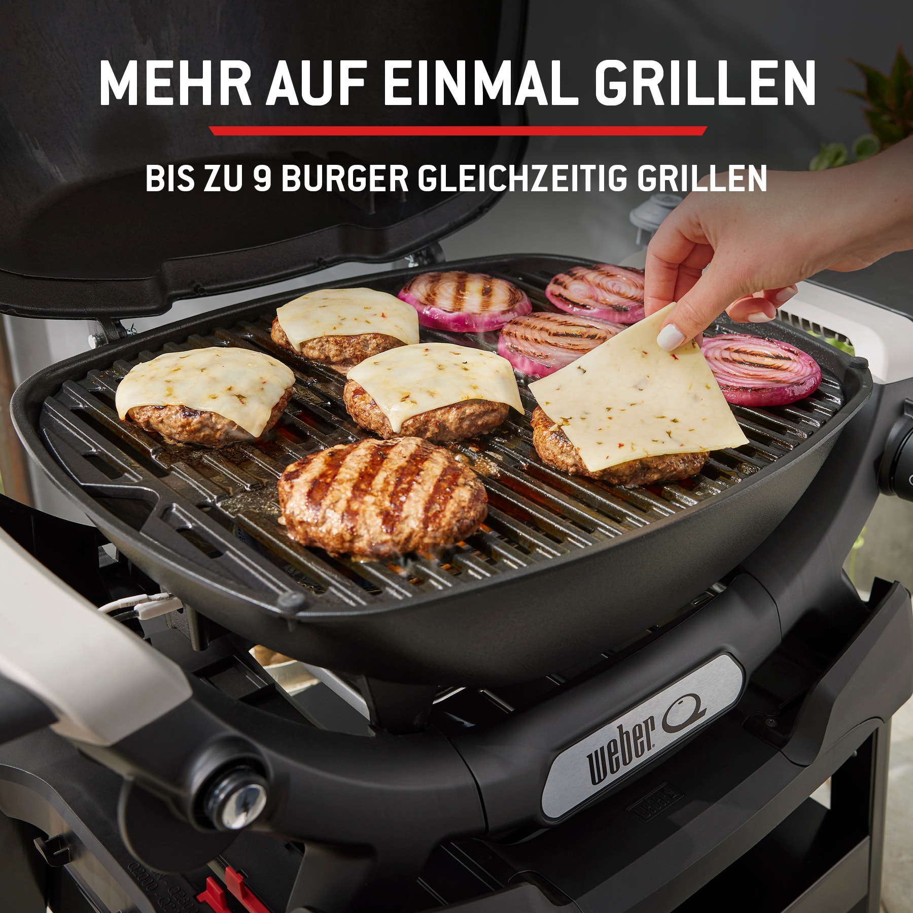 Weber Gasgrill »Q1200N« Mit Deckelthermometer, abnehmbaren Seitentischen und Untergestell
