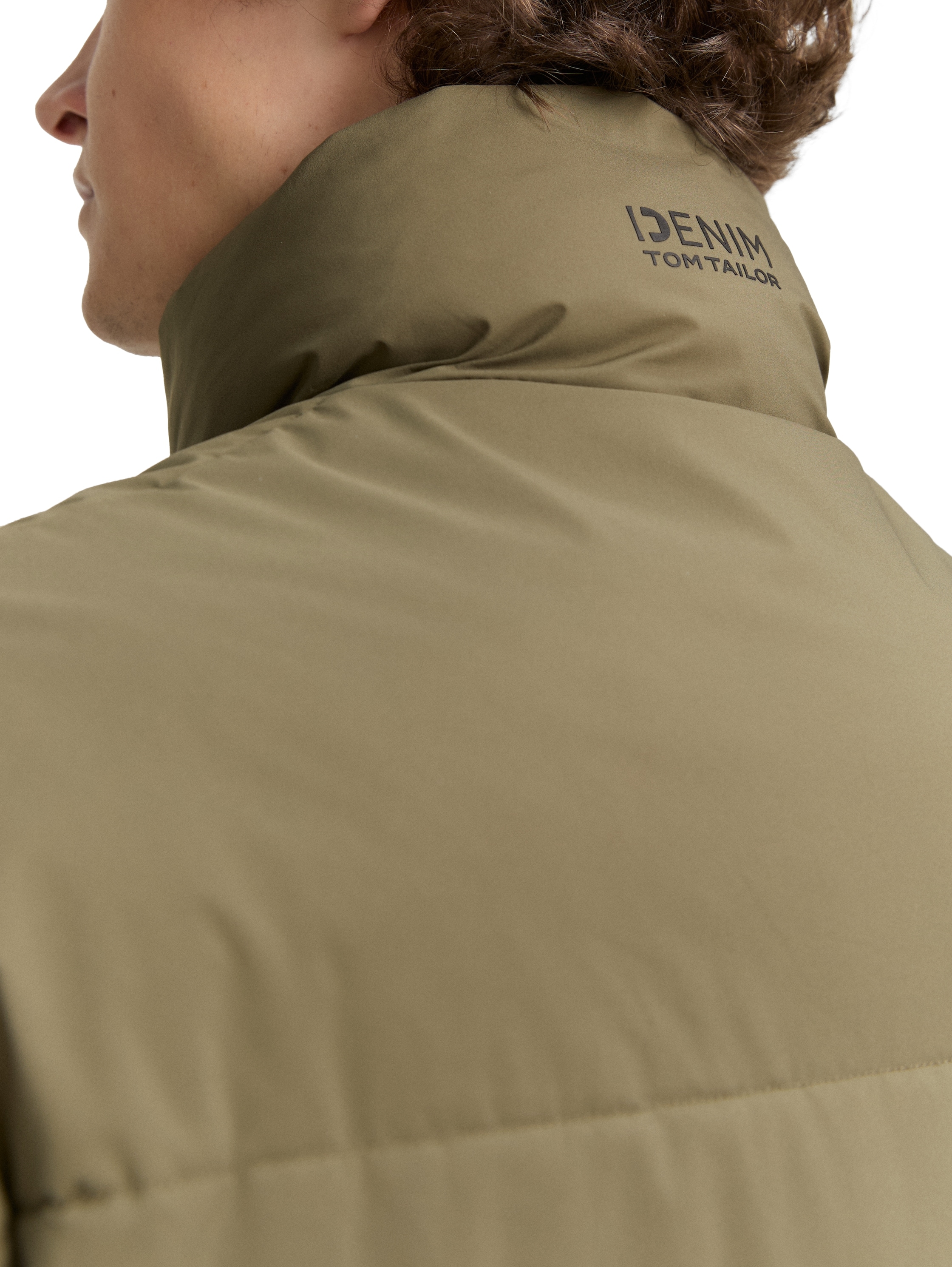 TOM TAILOR Denim Steppjacke, mit Taschen