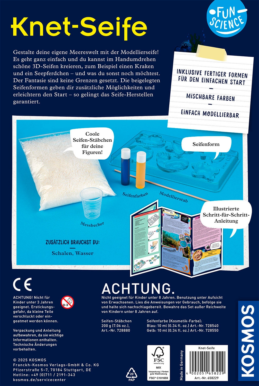 Kosmos Experimentierkasten »Fun Science Knet-Seife«, Made in Germany