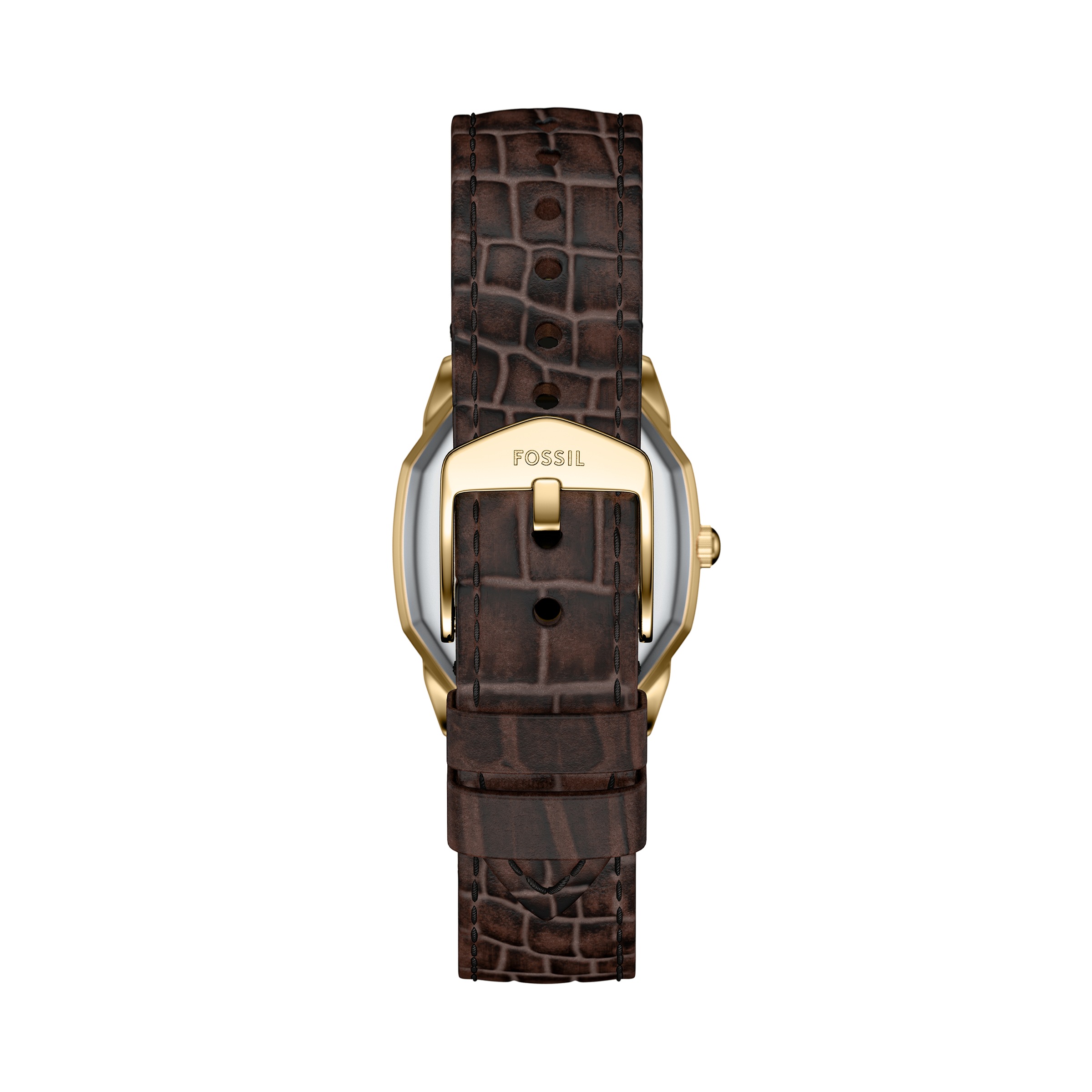 Fossil Quarzuhr »HARLOW«, Armbanduhr, Damenuhr, Lederarmband, analog