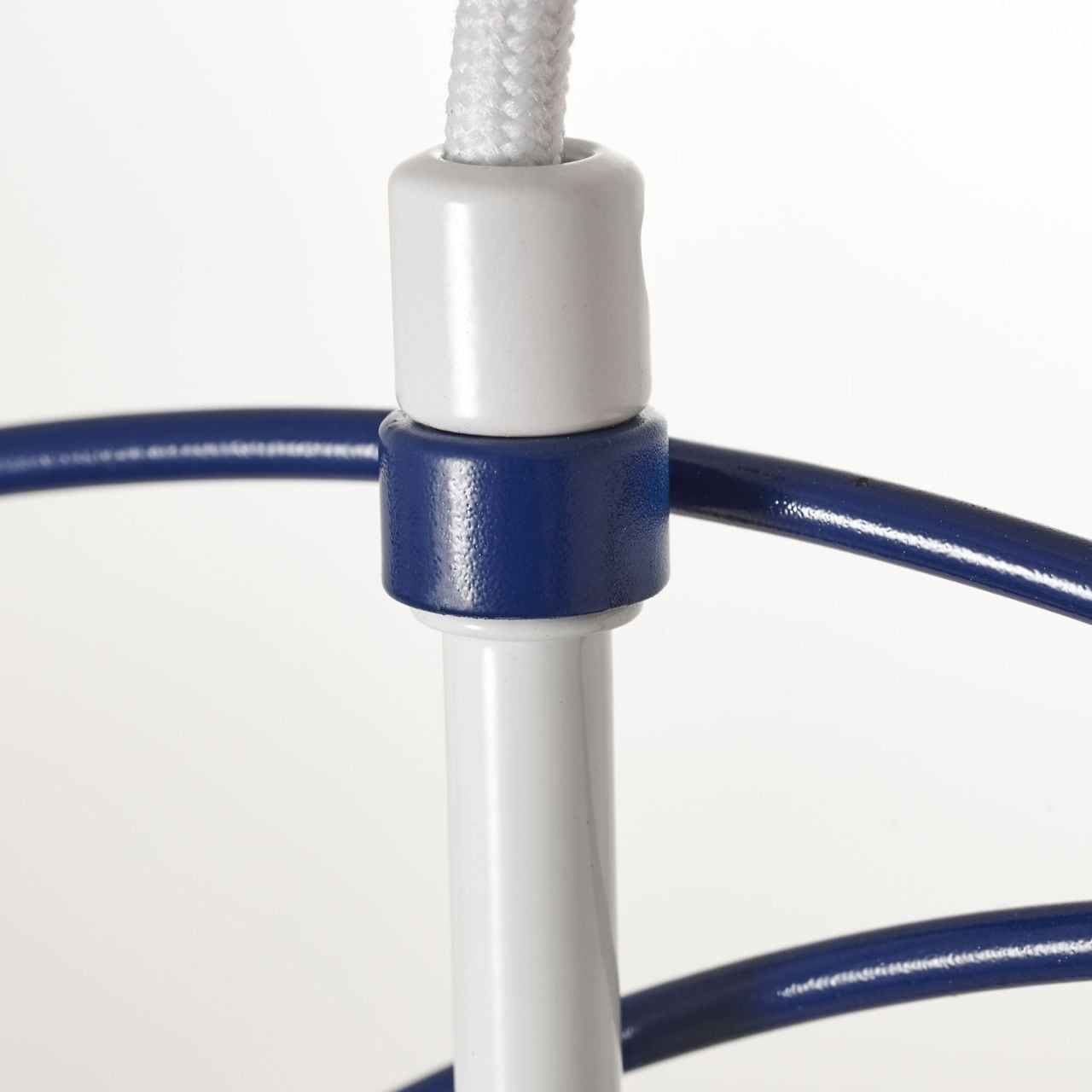 Brilliant Pendelleuchte »Ezra« E27 1 Stk. 31cm hellblau/weiß