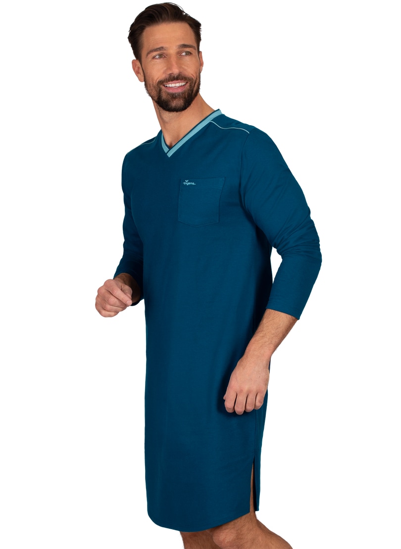 Trigema Pyjama »TRIGEMA Herren-Nachthemd aus Biobaumwolle (kbA)«, (1 tlg.)