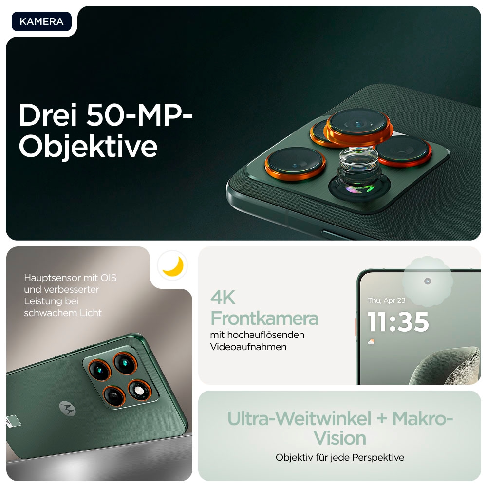 Motorola Smartphone »edge 70 512GB« Lily Pad