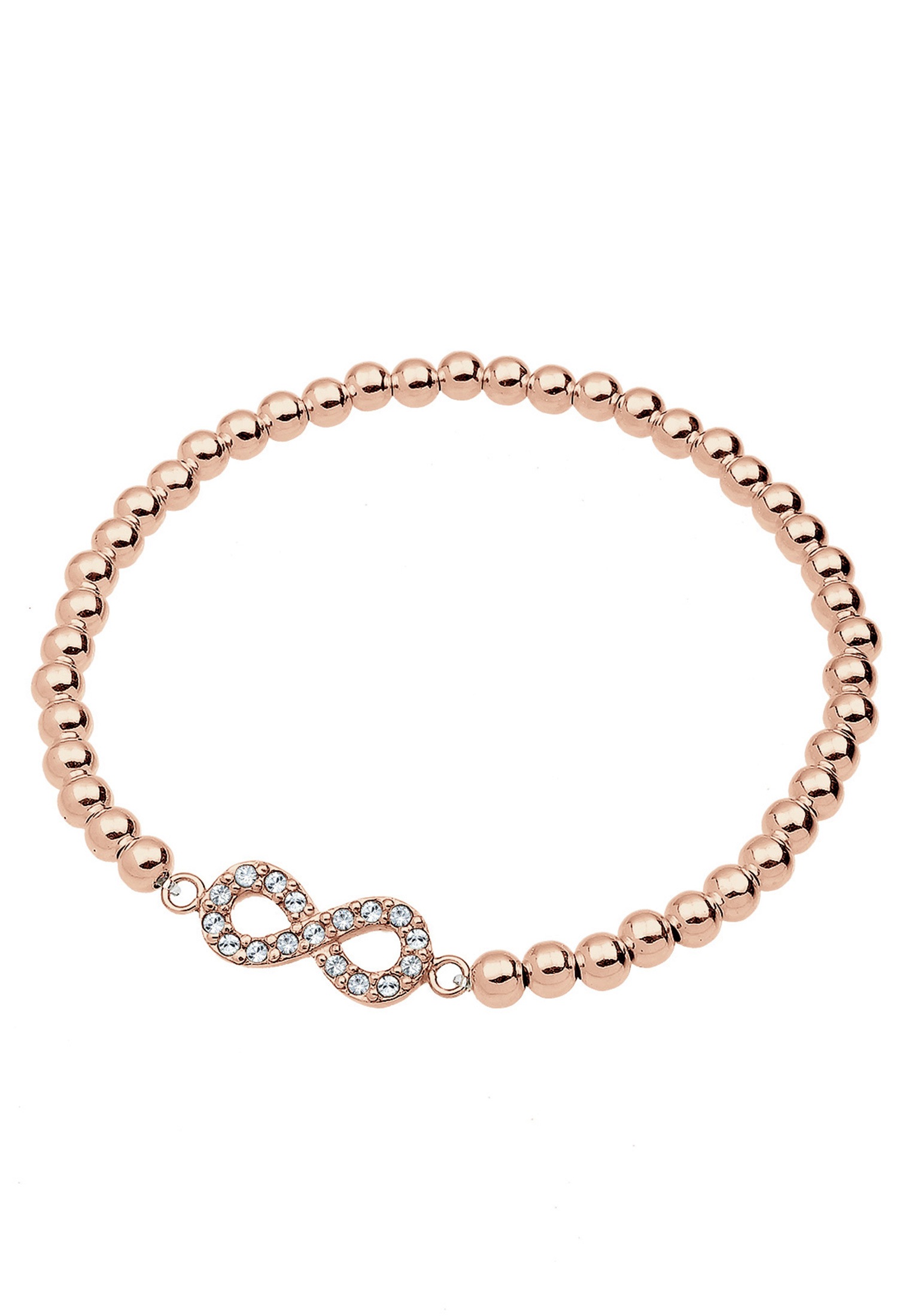 Elli Armkette »Armband Infinity Glas Kristalle Weiß 925 Sterling Silber«