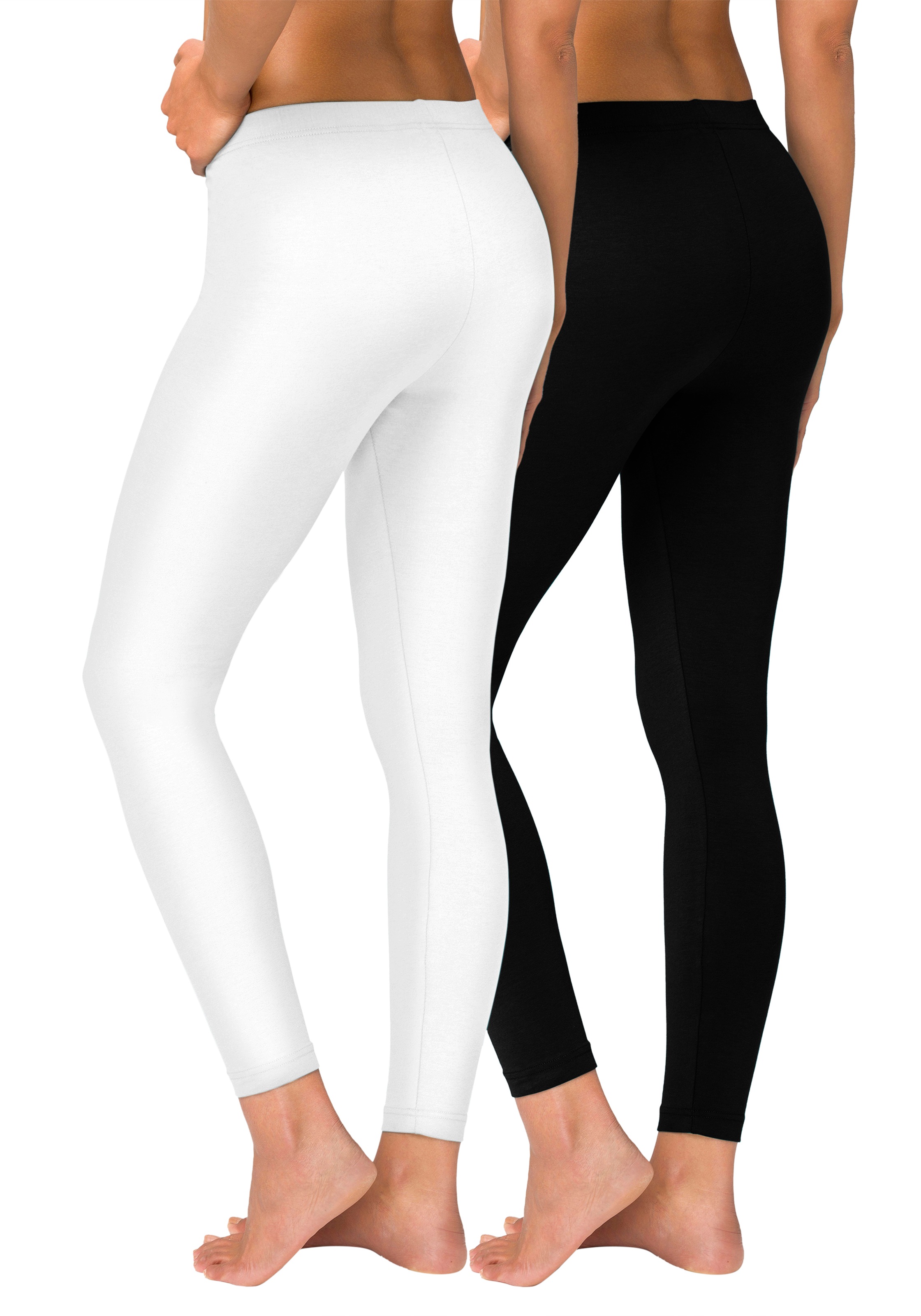 Vivance active Leggings, (2er-Pack), mit Gummibund, Loungewear