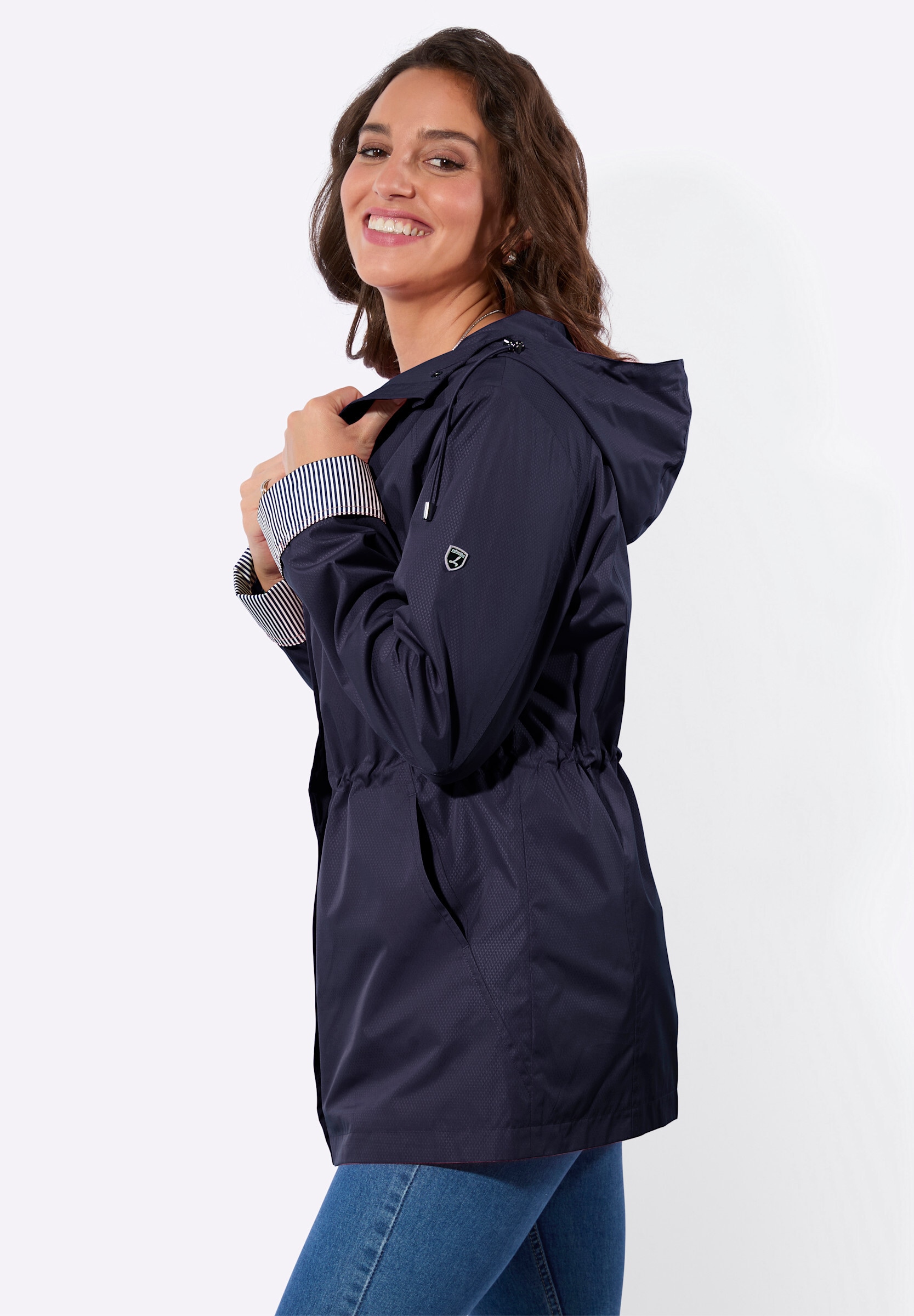 Witt Allwetterjacke »Jacke Übergangsjacke mit Streifen-Details« mit Kapuze