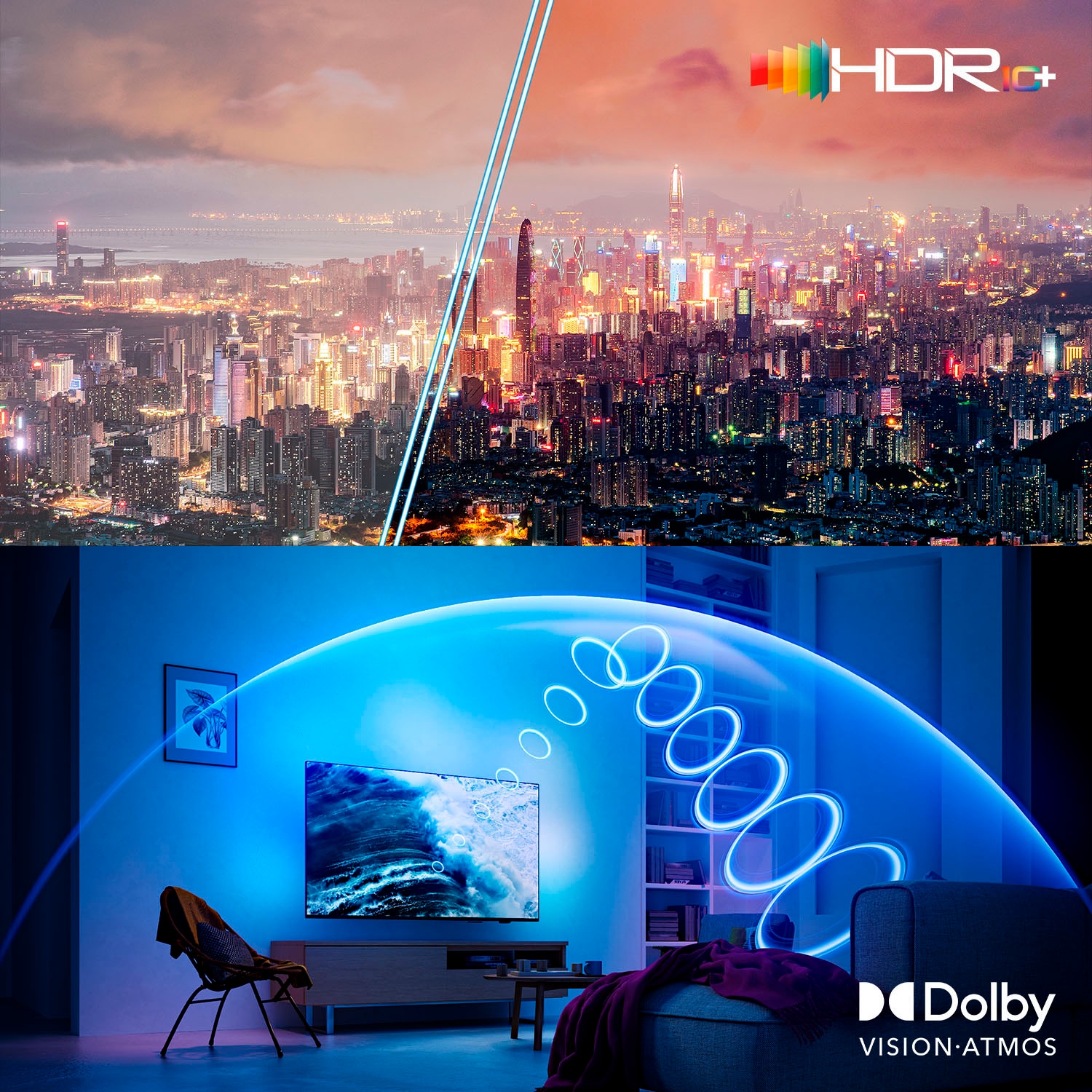 Philips OLED-Fernseher »55OLED910/12«, 4K Ultra HD, Google TV-Smart-TV