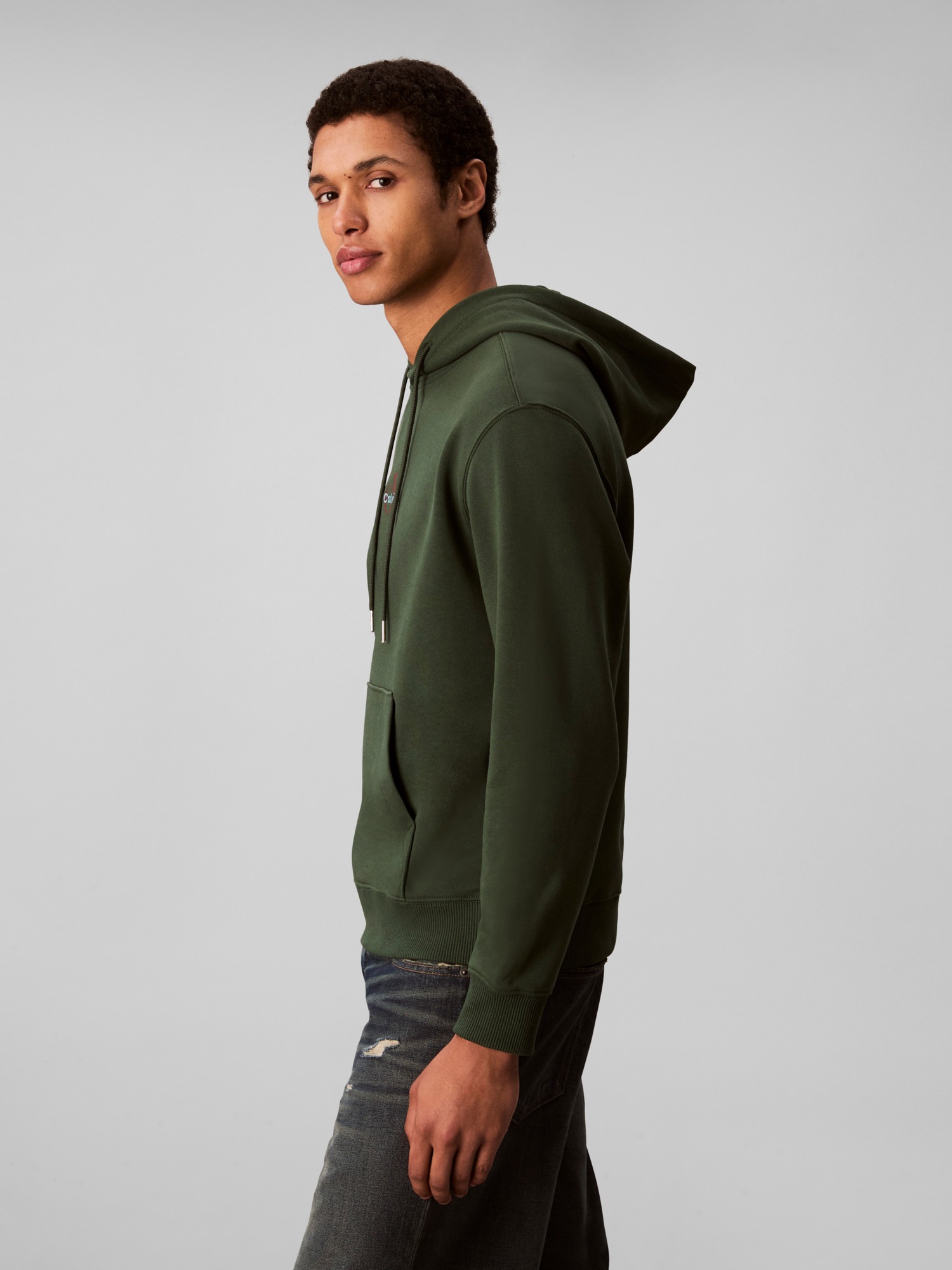 Calvin Klein Jeans Sweatshirt »LS EU 350TERRY MICRO MONOLOGO HO«, Kapuze, regular fit