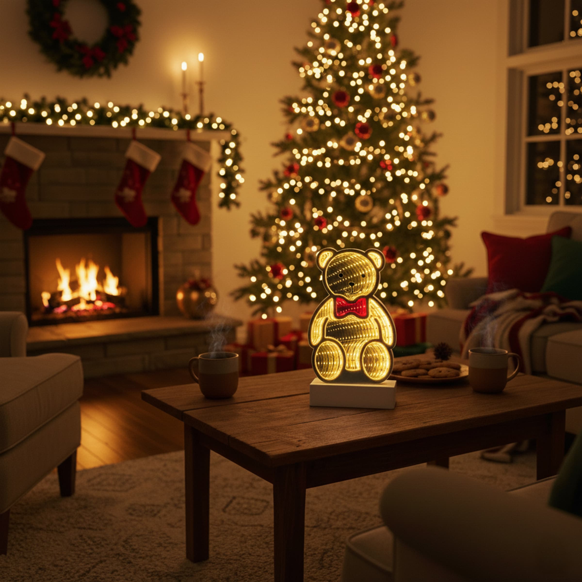 my home LED Dekofigur »Evaya« LED-Modul Warmweiß Tiefenillusion mit 3D-Effekt, von beiden Seiten zu sehen