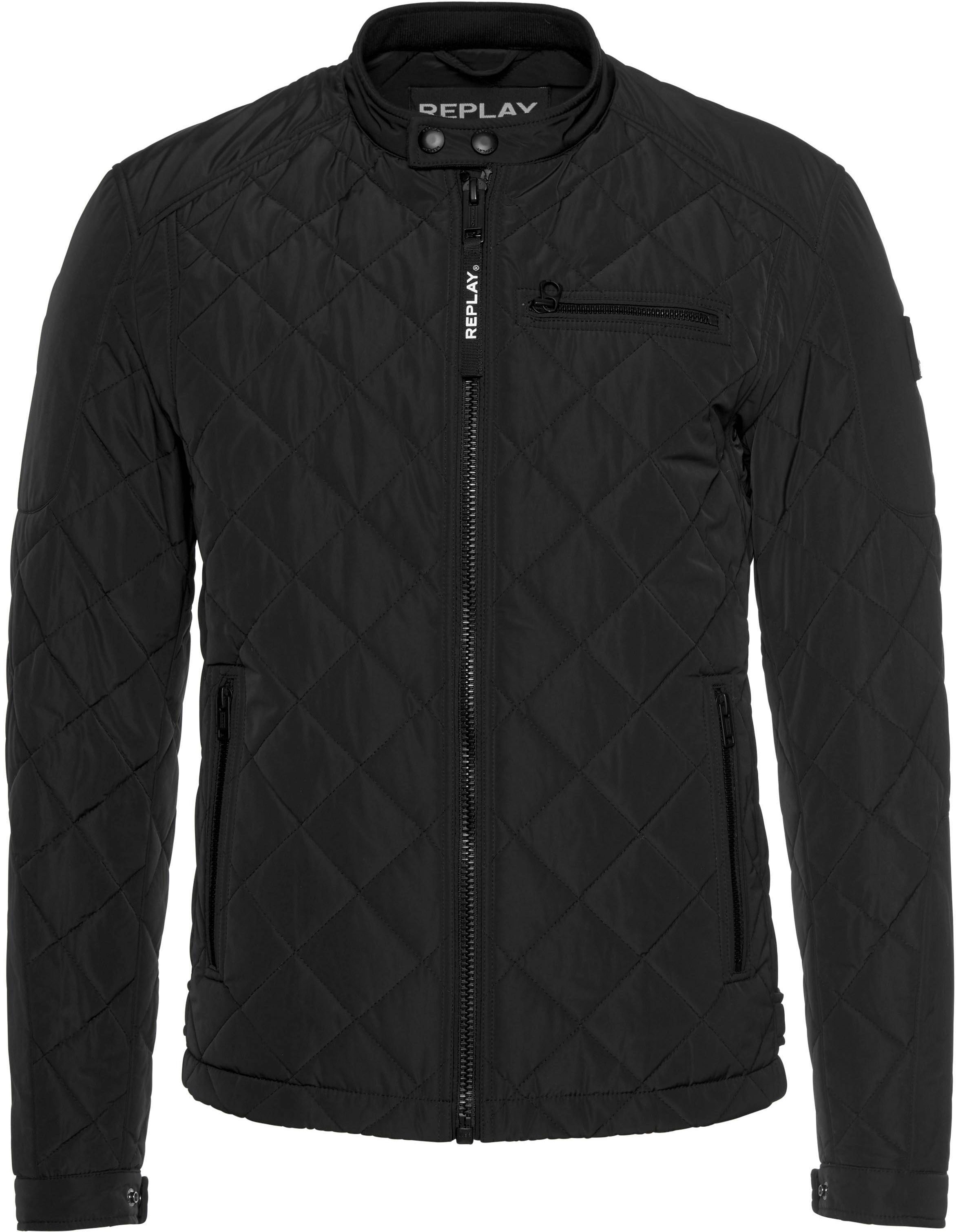 Replay Steppjacke, mit Rautenmuster
