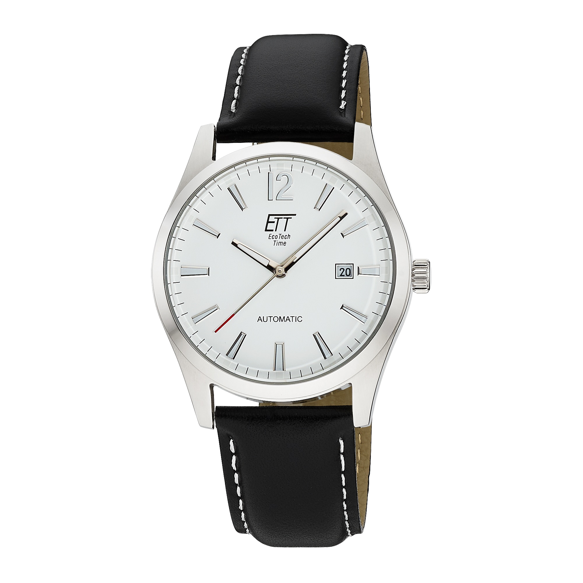 ETT Automatikuhr »Motion Drive« Armbanduhr, Herrenuhr, Mechanische Uhr, Lederarmband, analog, Tag