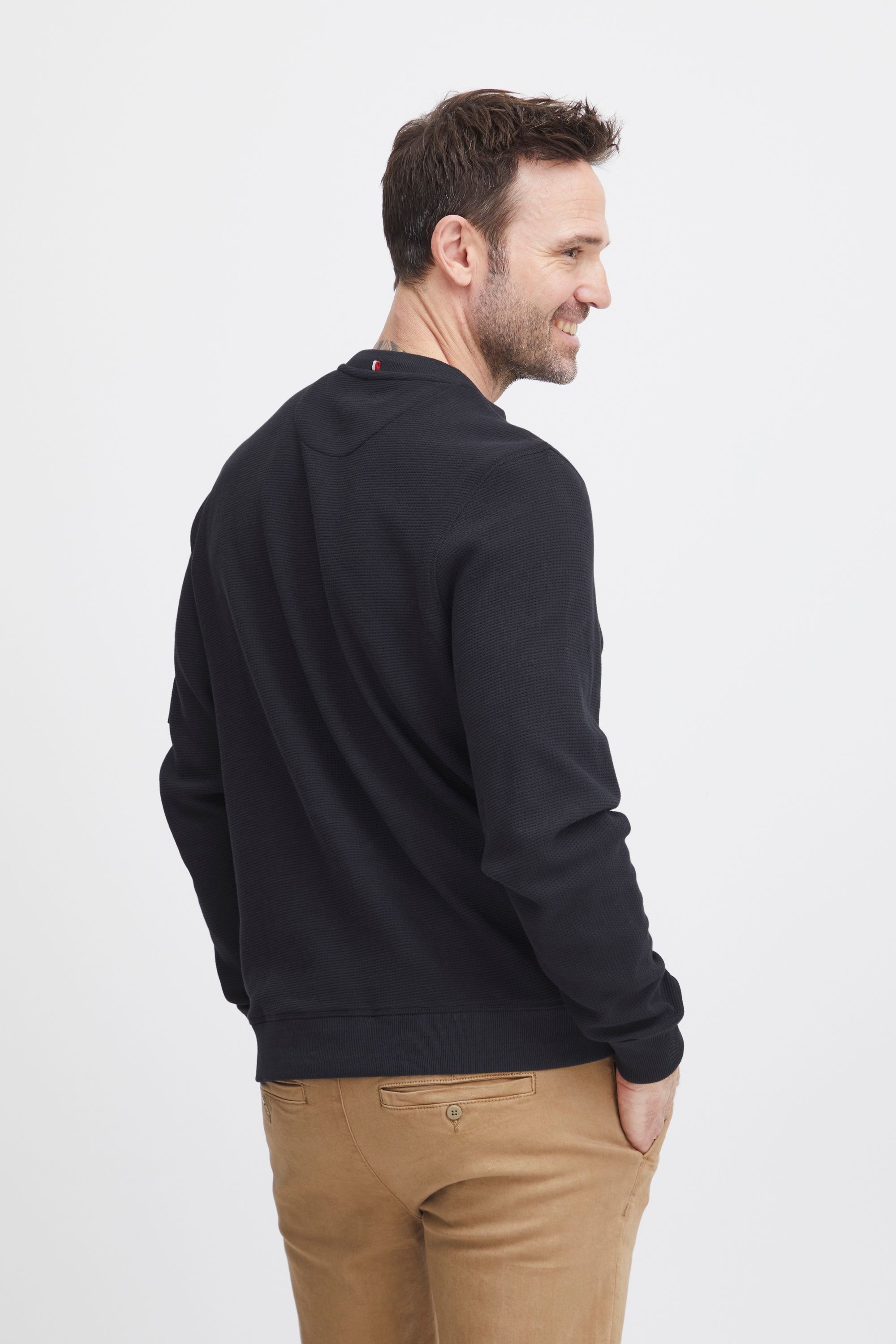 FQ1924 Rundhalspullover »Rundhalspullover FQWILLIAM structure crewneck sweatshirt«